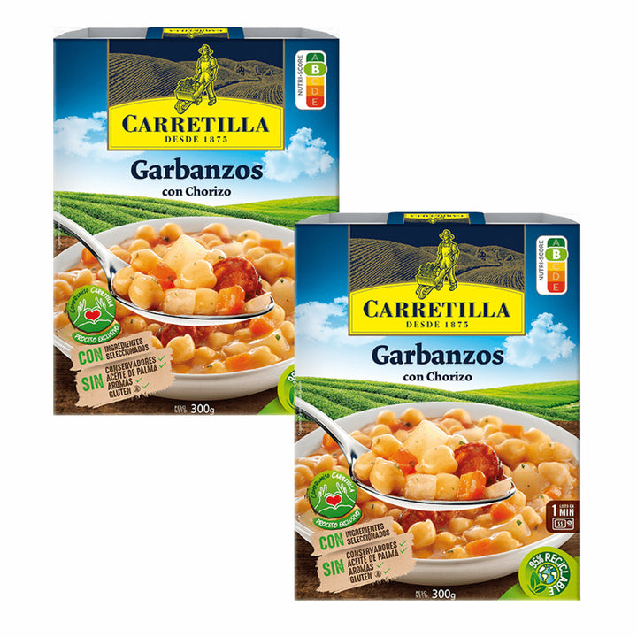 Carretilla® Garbanzos con Chorizo Pack de 2