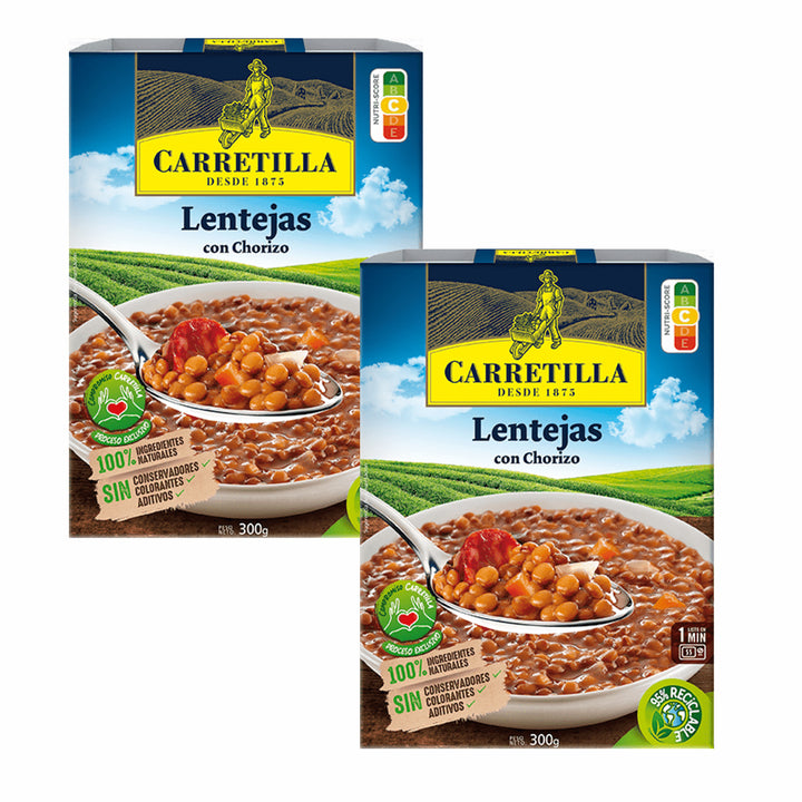 Carretilla® Lentejas con Chorizo Pack de 2