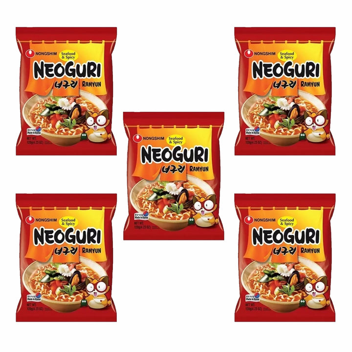 NongShim® Fideos Instantáneos Neoguri Picante Pack de 5