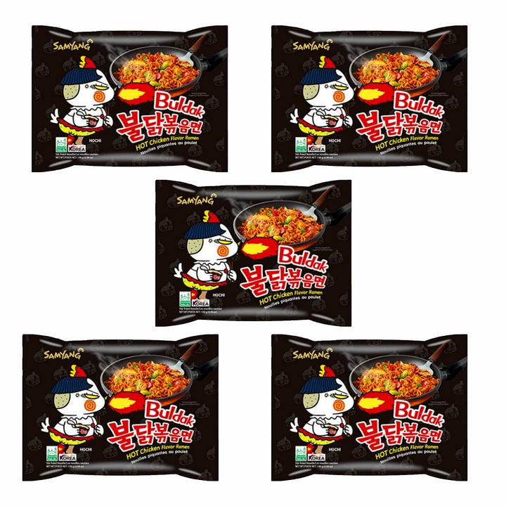 Samyang®Spicy Fried Chicken Noodles Pack de 5