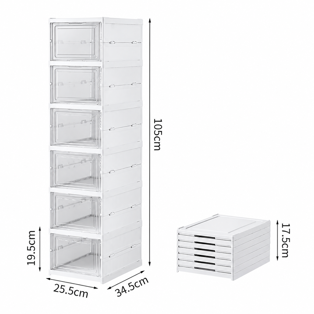 Organizador de Zapatos Modular con Estantes y puerta.