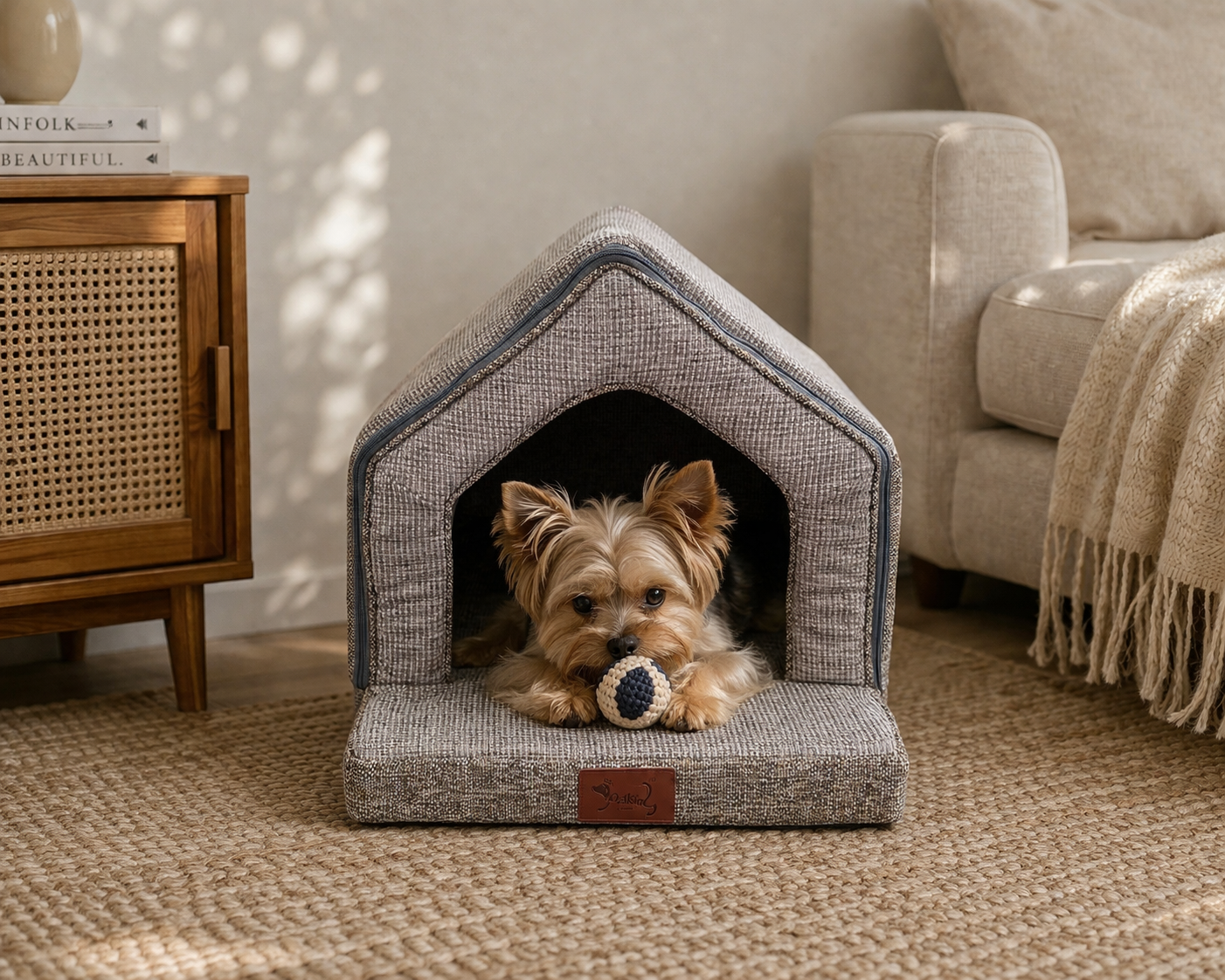 Caseta plegable para perros pequeños