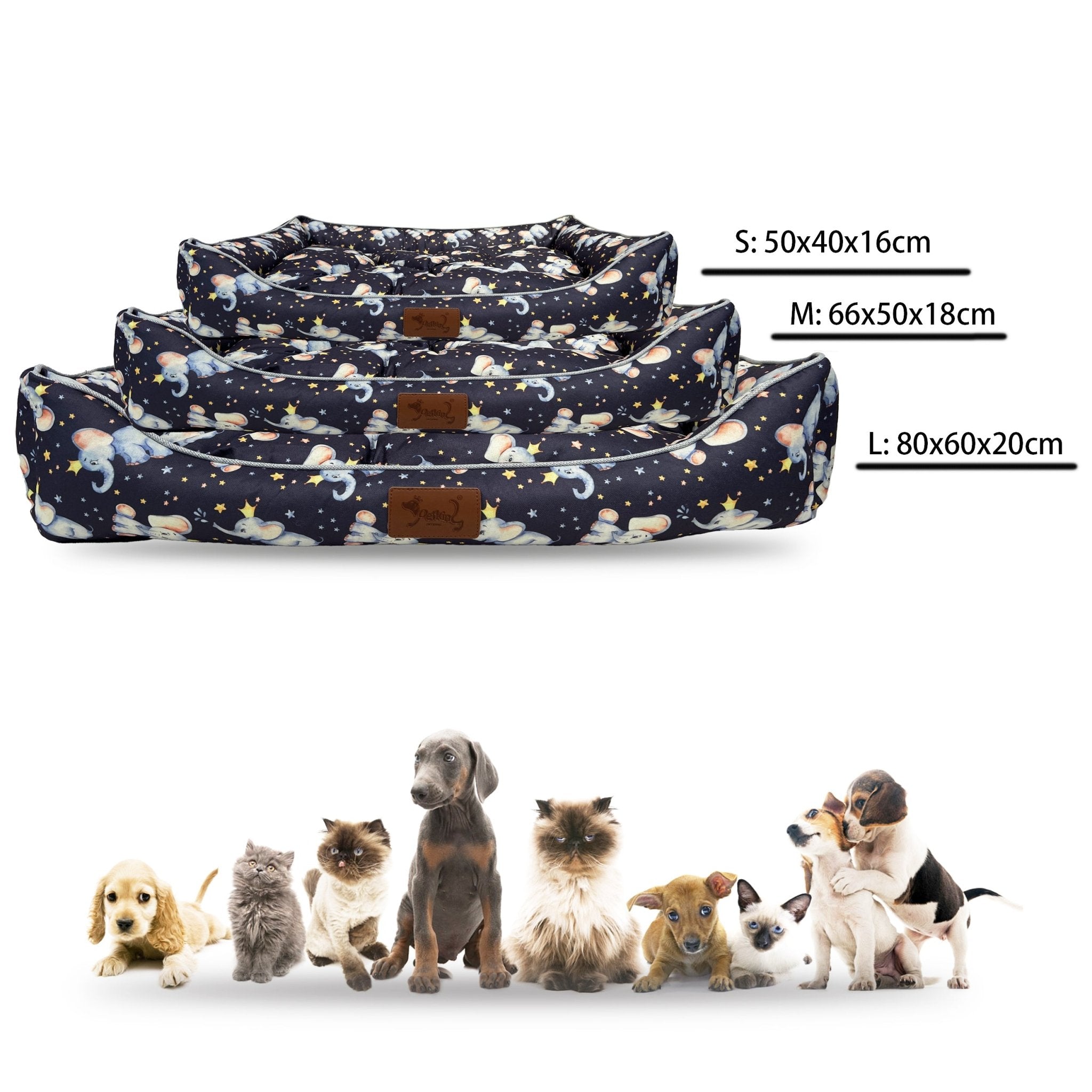 Imagen de Productos para mascotas y animales Cama para perros (Dibujos) en color S: 50x40x16cm de Meishida