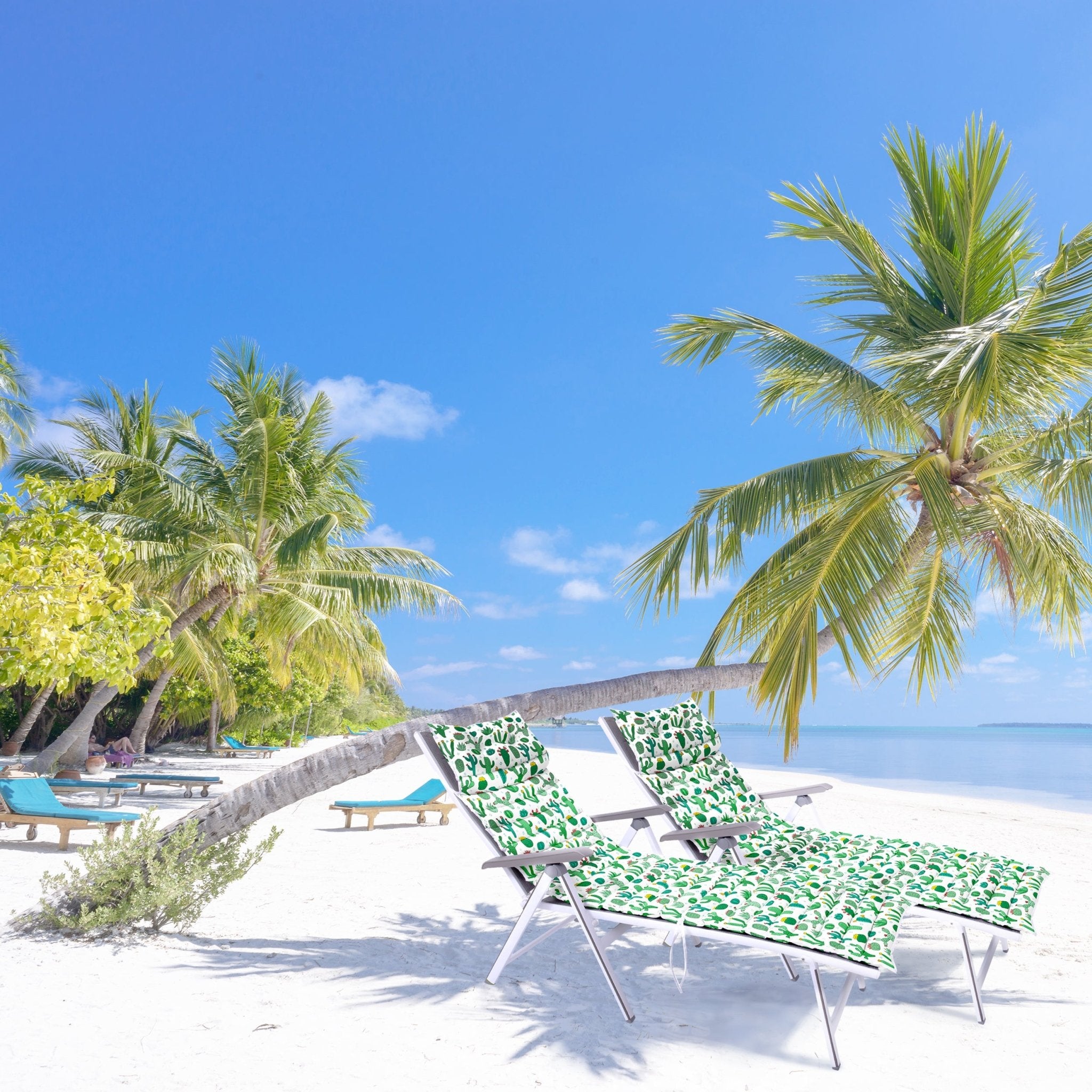 Imagen de Cojín para tumbona Cojín Para Tumbona Estampado, Cactus en color de Meishida