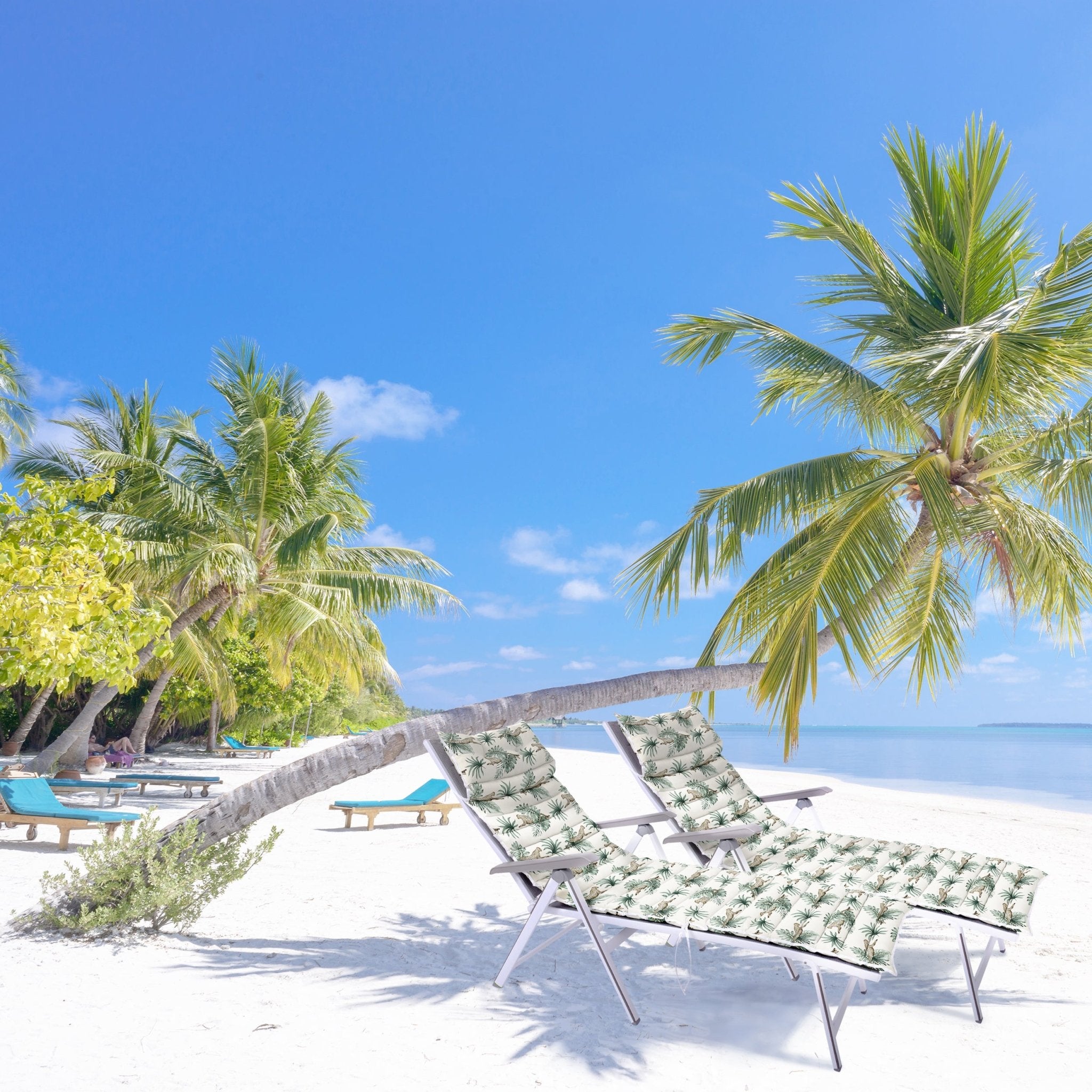 Imagen de Cojín para tumbona Cojín Para Tumbona Estampado, Leopardo en color de Meishida