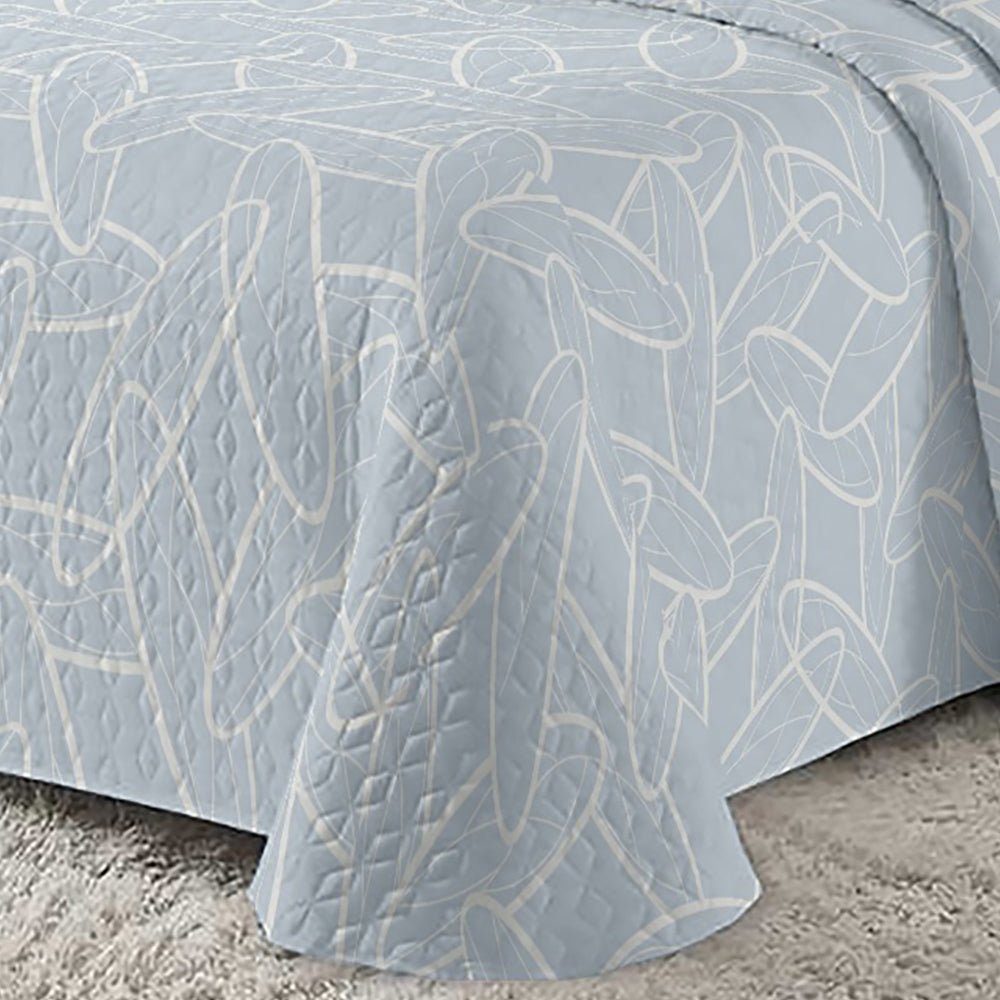 Imagen de Colchas Colcha Estampada Reversible en color Gris de Meishida