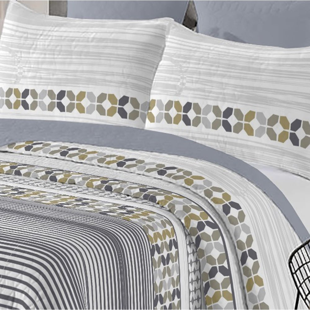 Imagen de Colchas Colcha Estampada Reversible en color Gris de Meishida