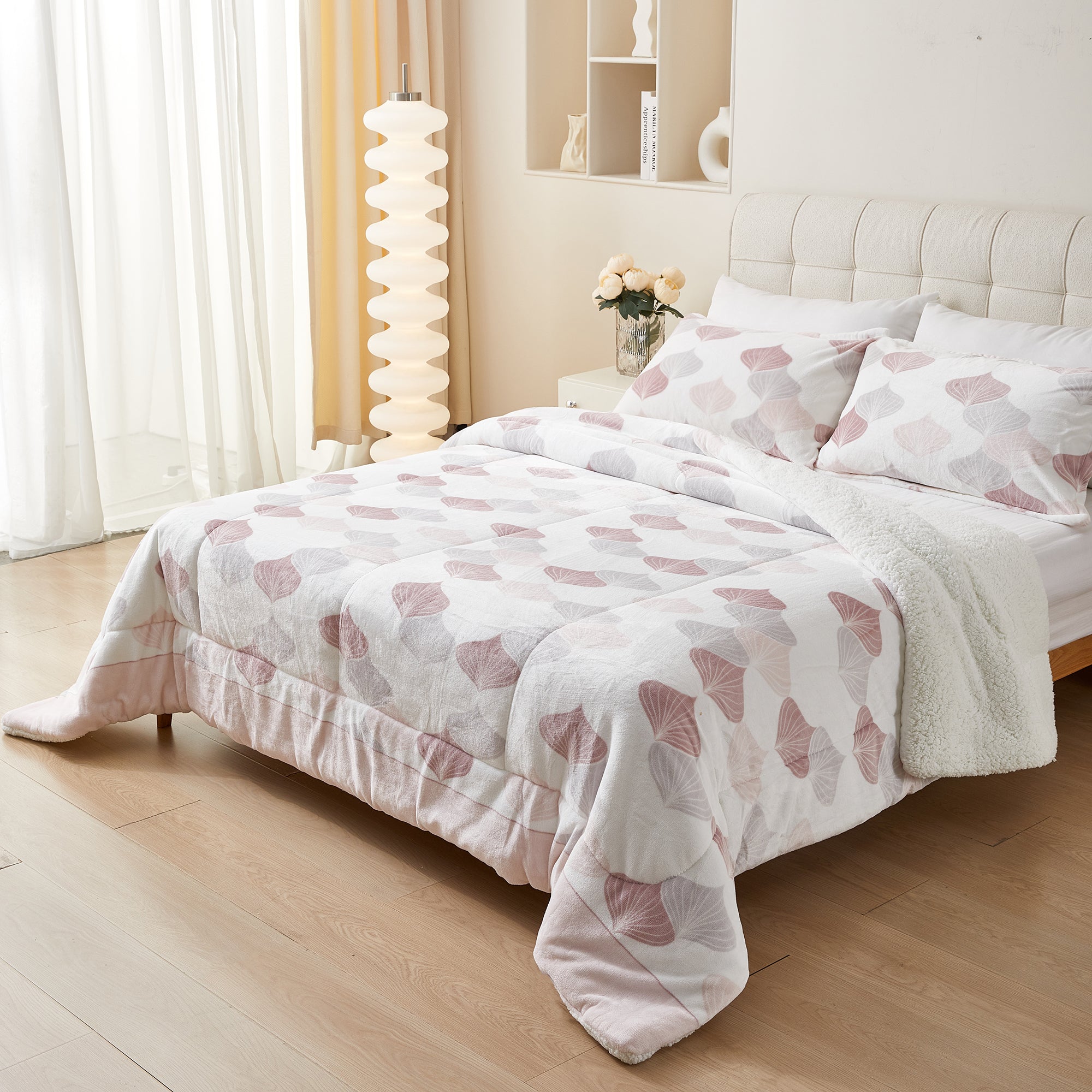 Imagen de Edredón nórdico Edredón Nórdico Borreguito con Funda de Almohada en color Blanco de Meishida