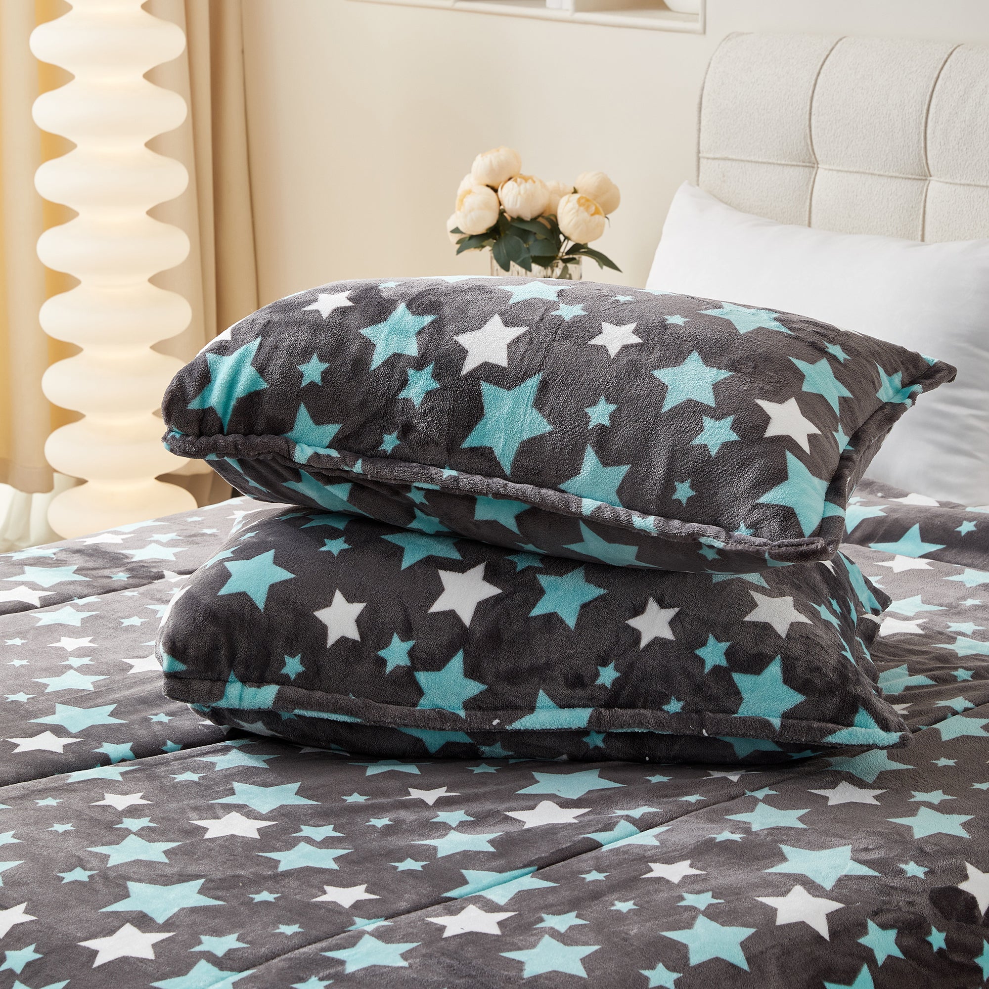 Imagen de Edredón nórdico Edredón Nórdico Borreguito con Funda de Almohada en color Estrellas de Meishida