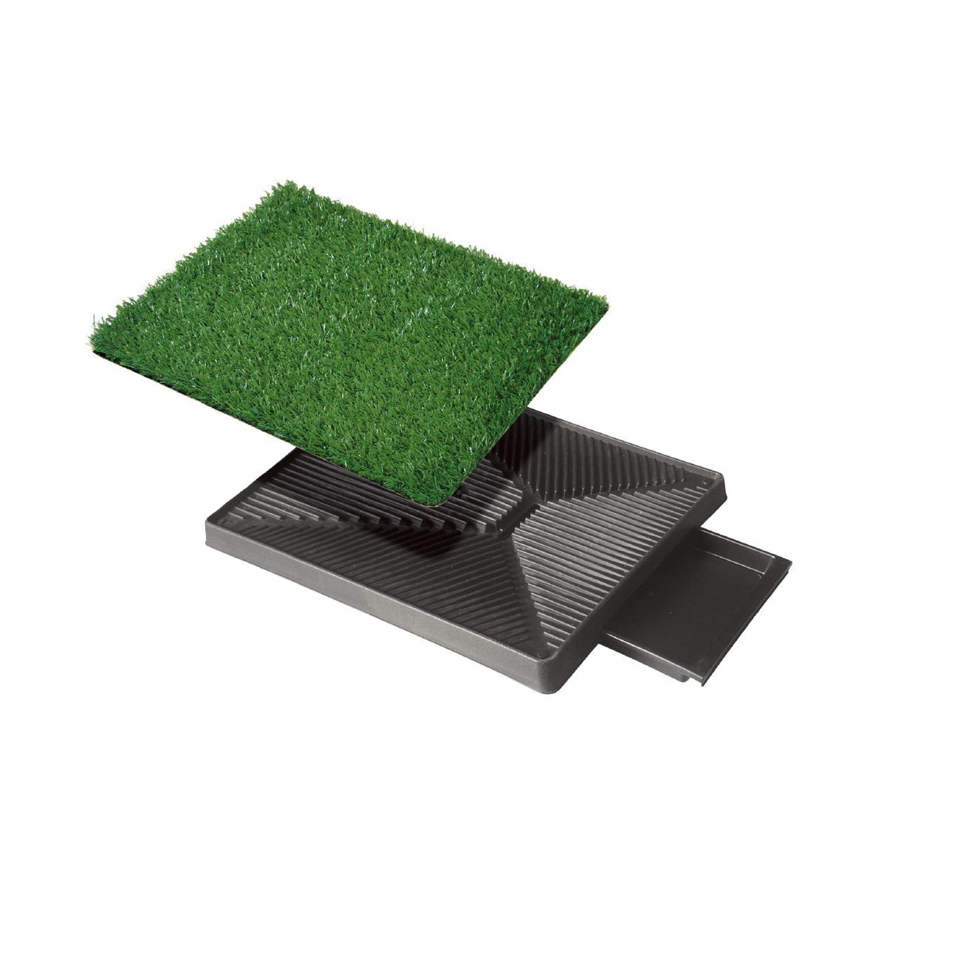 Imagen de Productos para mascotas y animales Inodoro para perros con césped artificial 63x50x7cm en color de Meishida