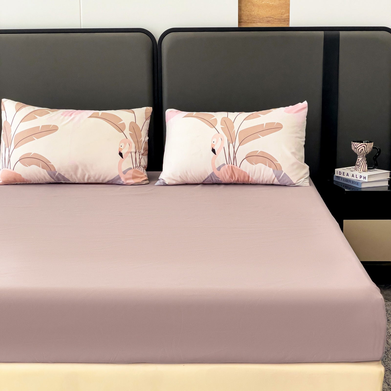 Imagen de Juego de sábanas Juego de sábanas 4 piezas con diseño floral en color Cama 90 de Meishida