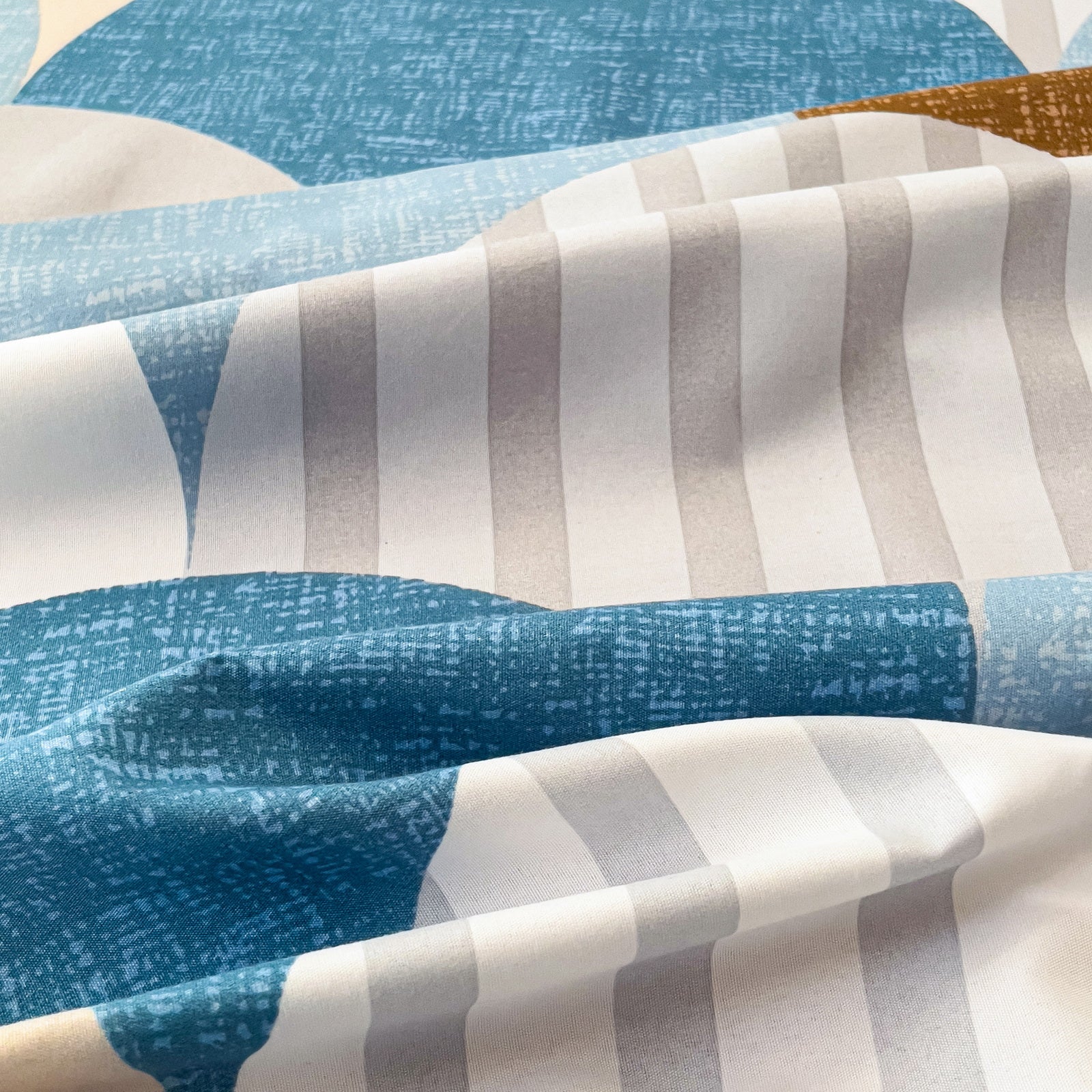 Imagen de Juego de sábanas Juego de sábanas 4 piezas con patrón geométrico en color Cama 90 de Meishida