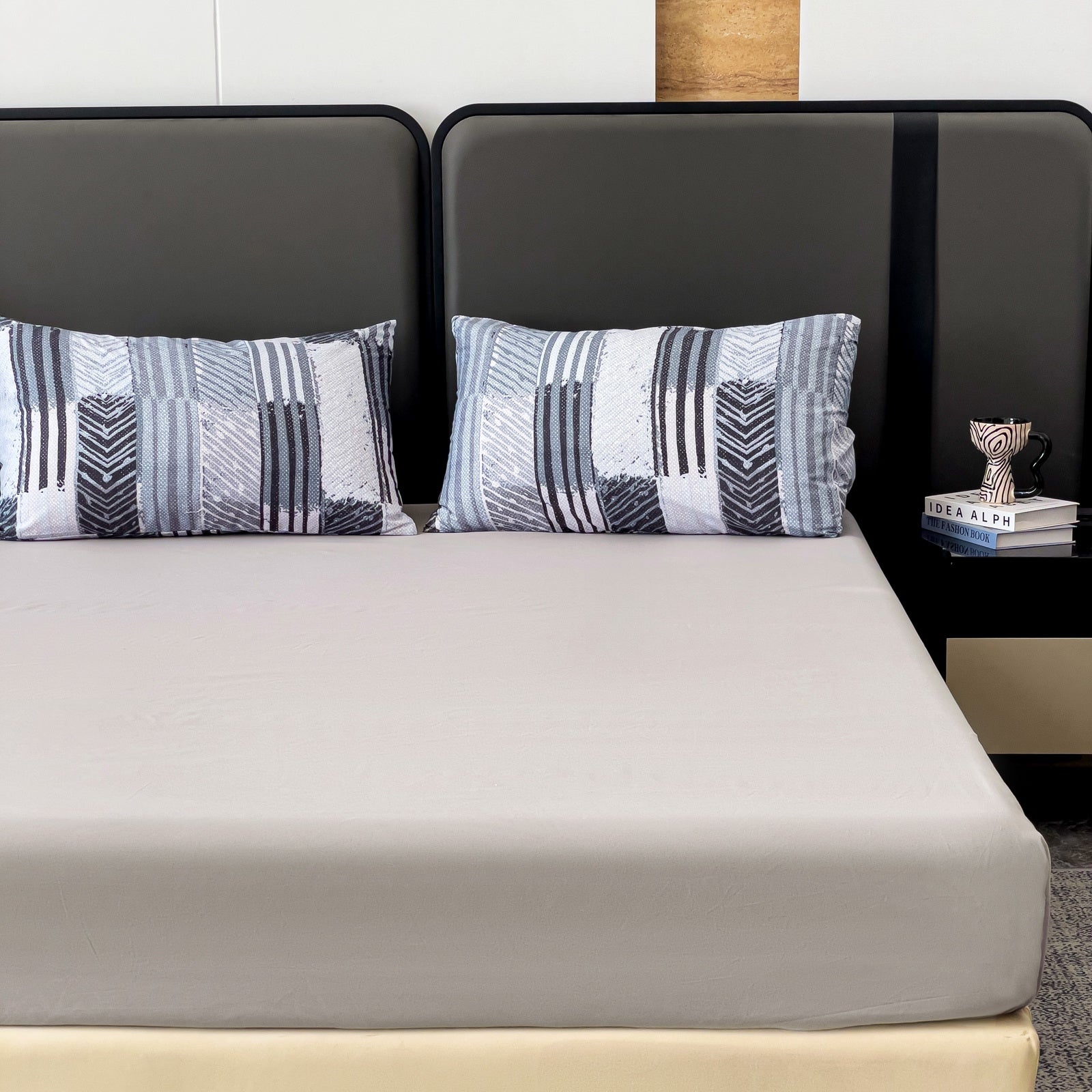 Imagen de Juego de sábanas Juego de sábanas 4 piezas – Diseño moderno en color Cama 90 de Meishida