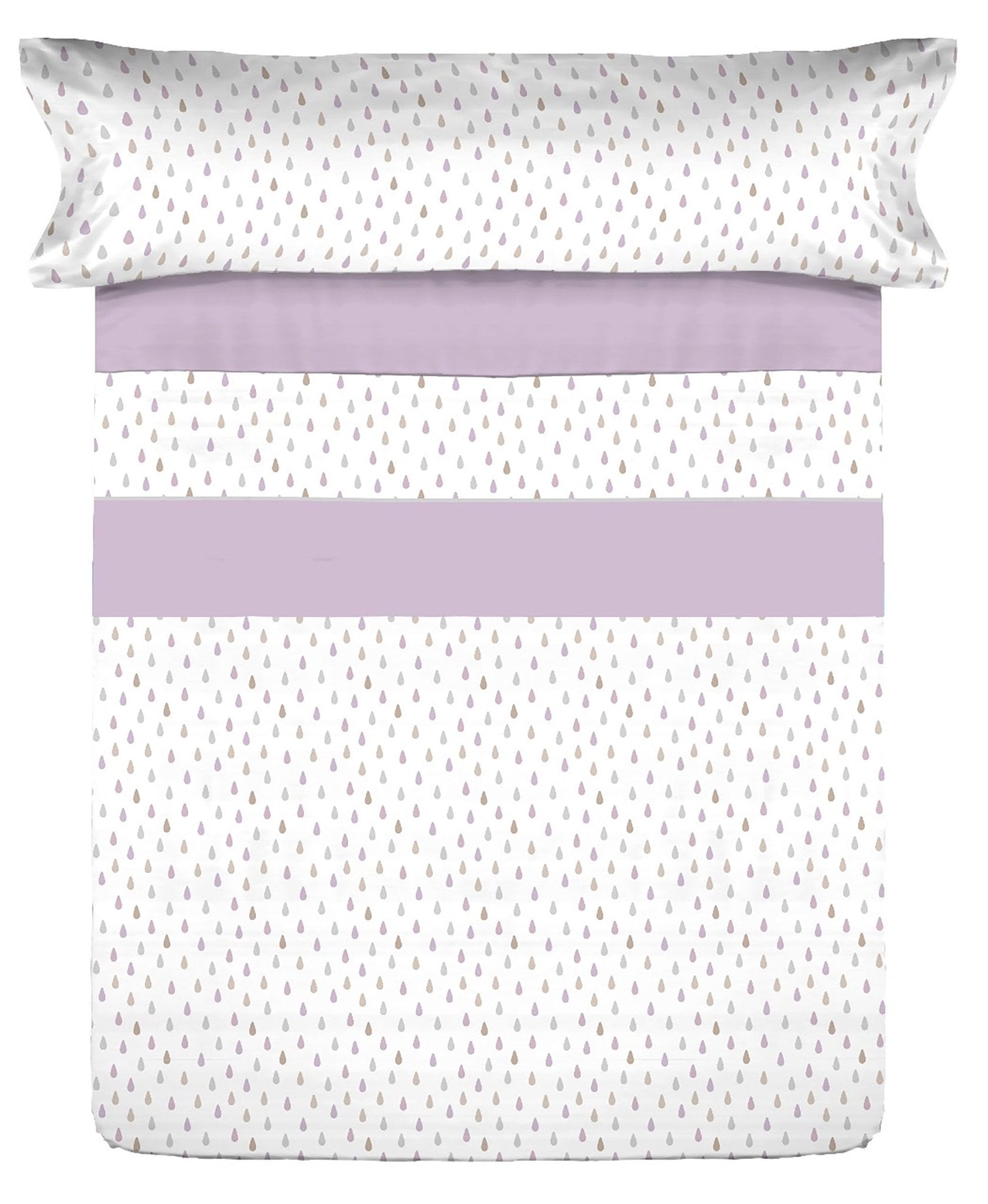 Imagen de Juego de sábanas Juego de Sábanas Estampado en color Morado de Meishida