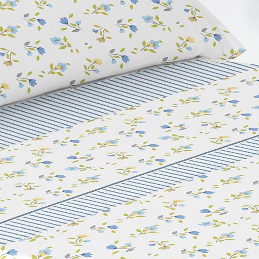 Imagen de Juego de sábanas Juego de Sábanas Estampado en color Azul de Meishida