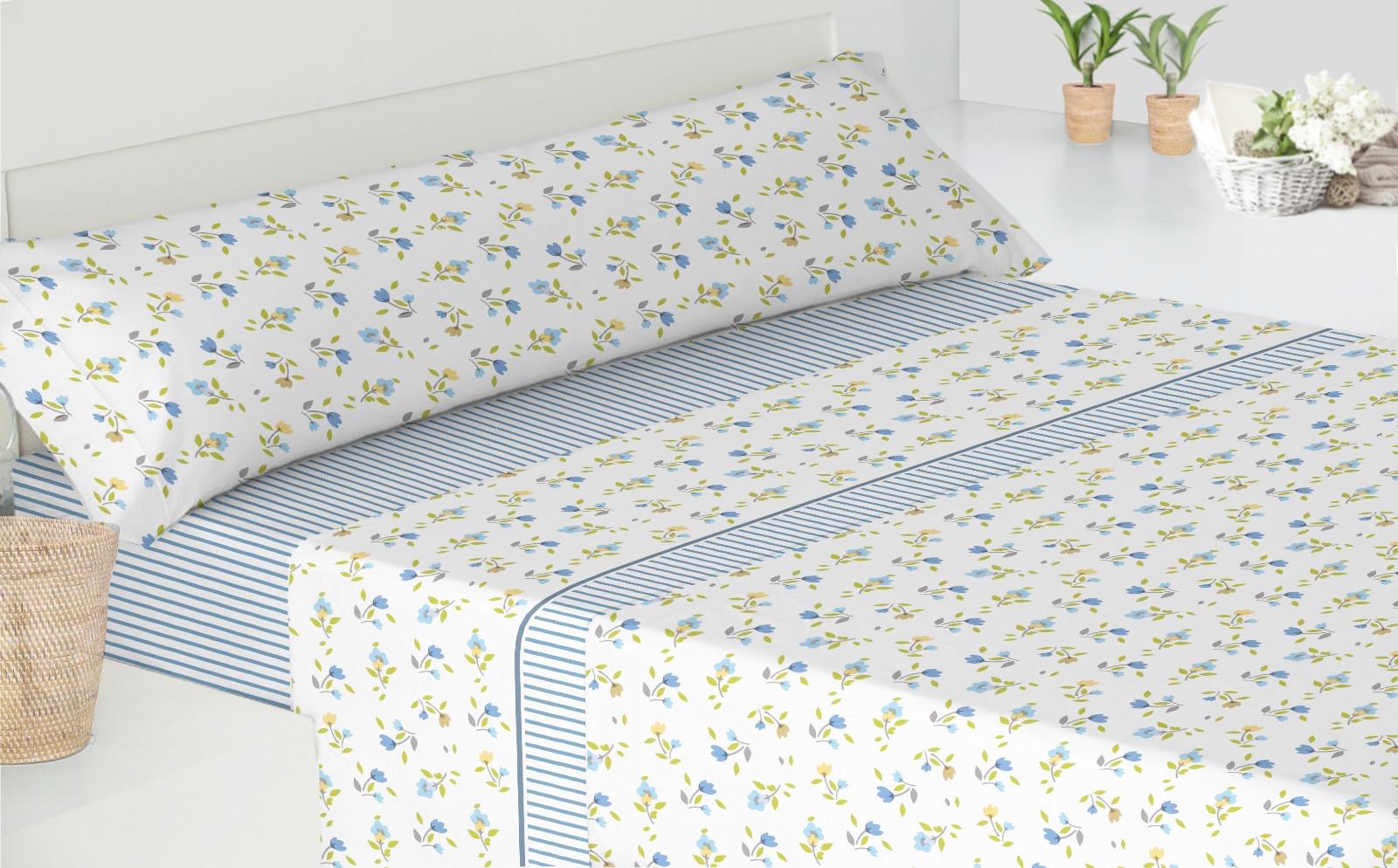 Imagen de Juego de sábanas Juego de Sábanas Estampado en color Florete de Meishida