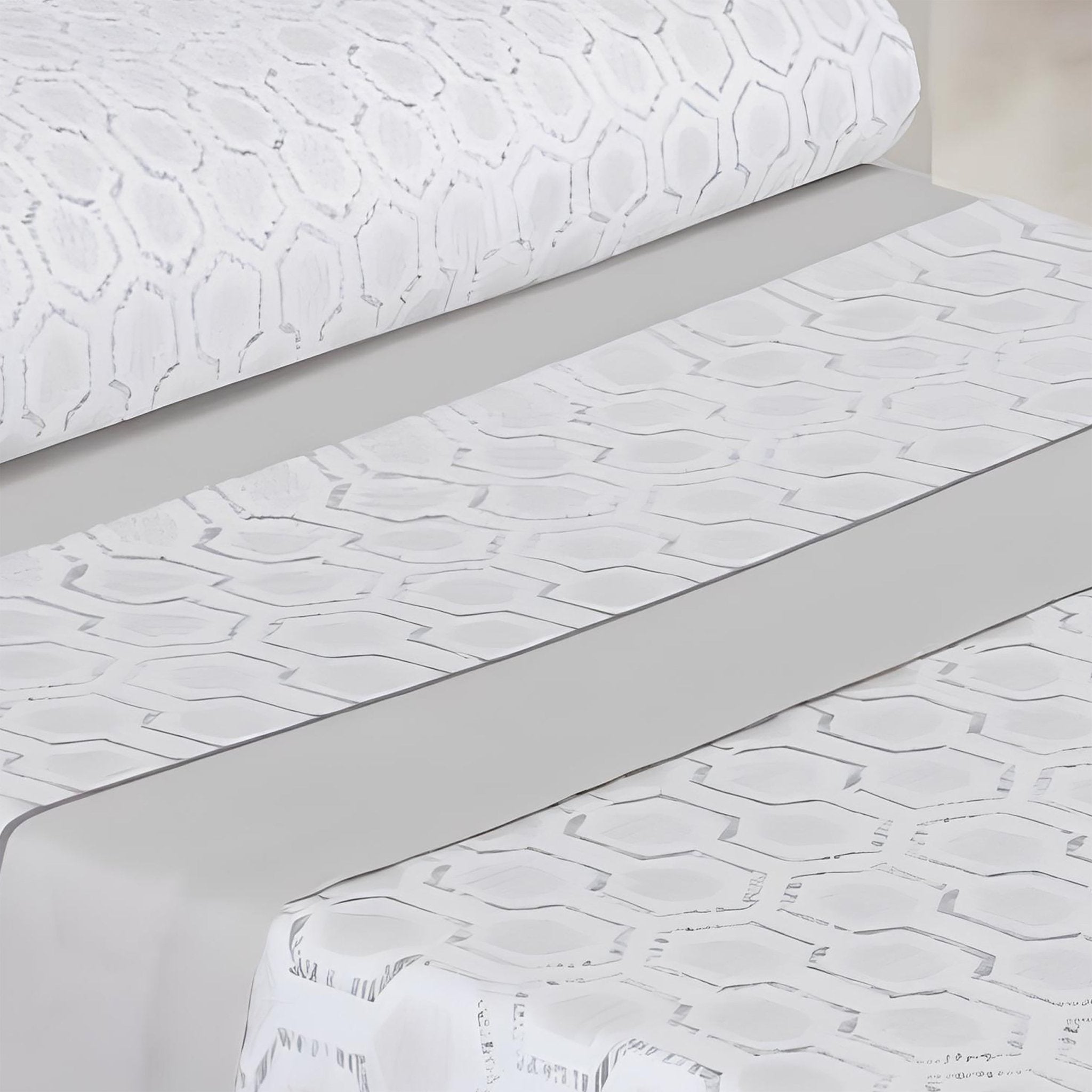 Imagen de Juego de sábanas Juego de Sábanas Estampado en color Gris Claro de Meishida