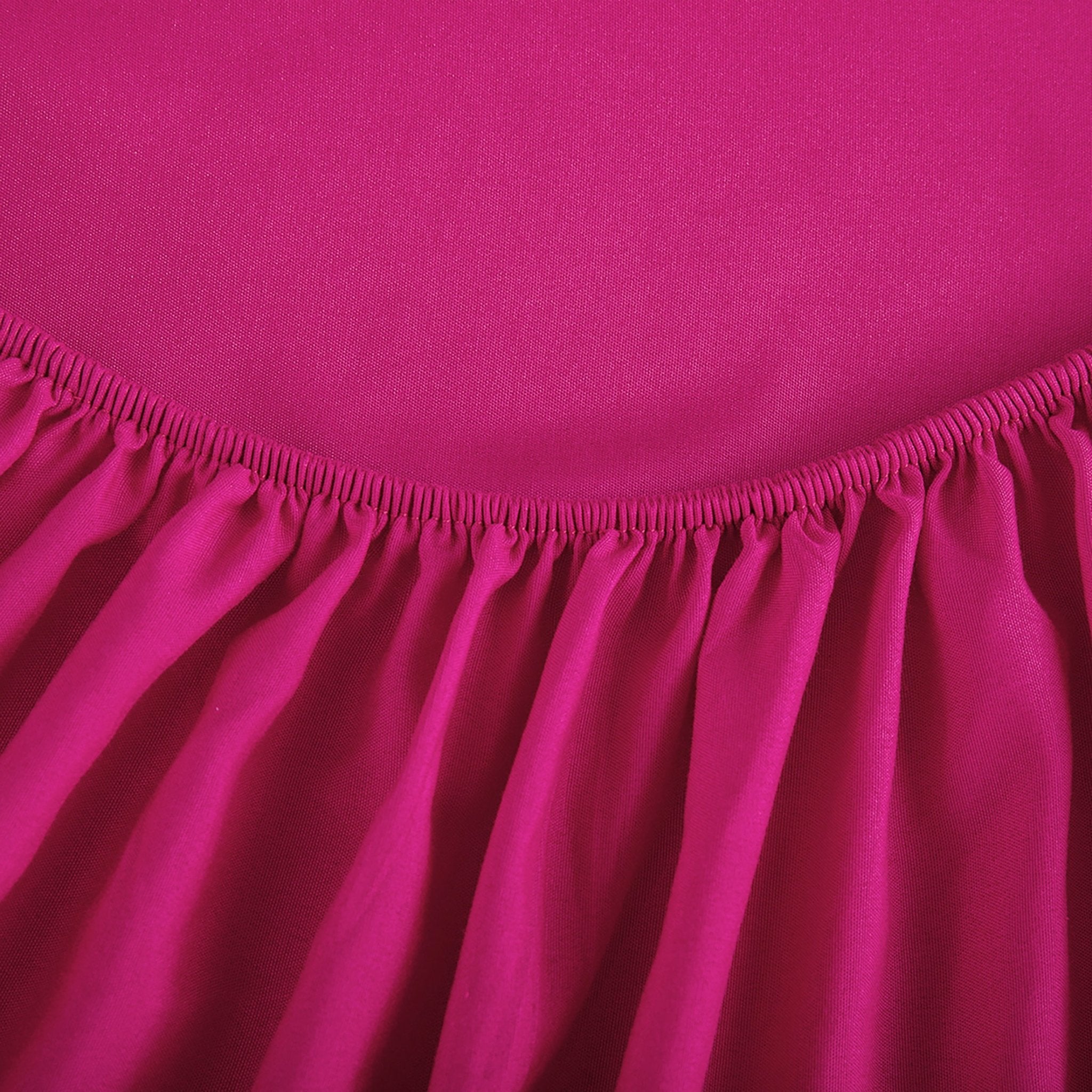 Imagen de sabana Juego de Sábanas Microfibra Liso - Fucsia en color Cama 90 de Meishida