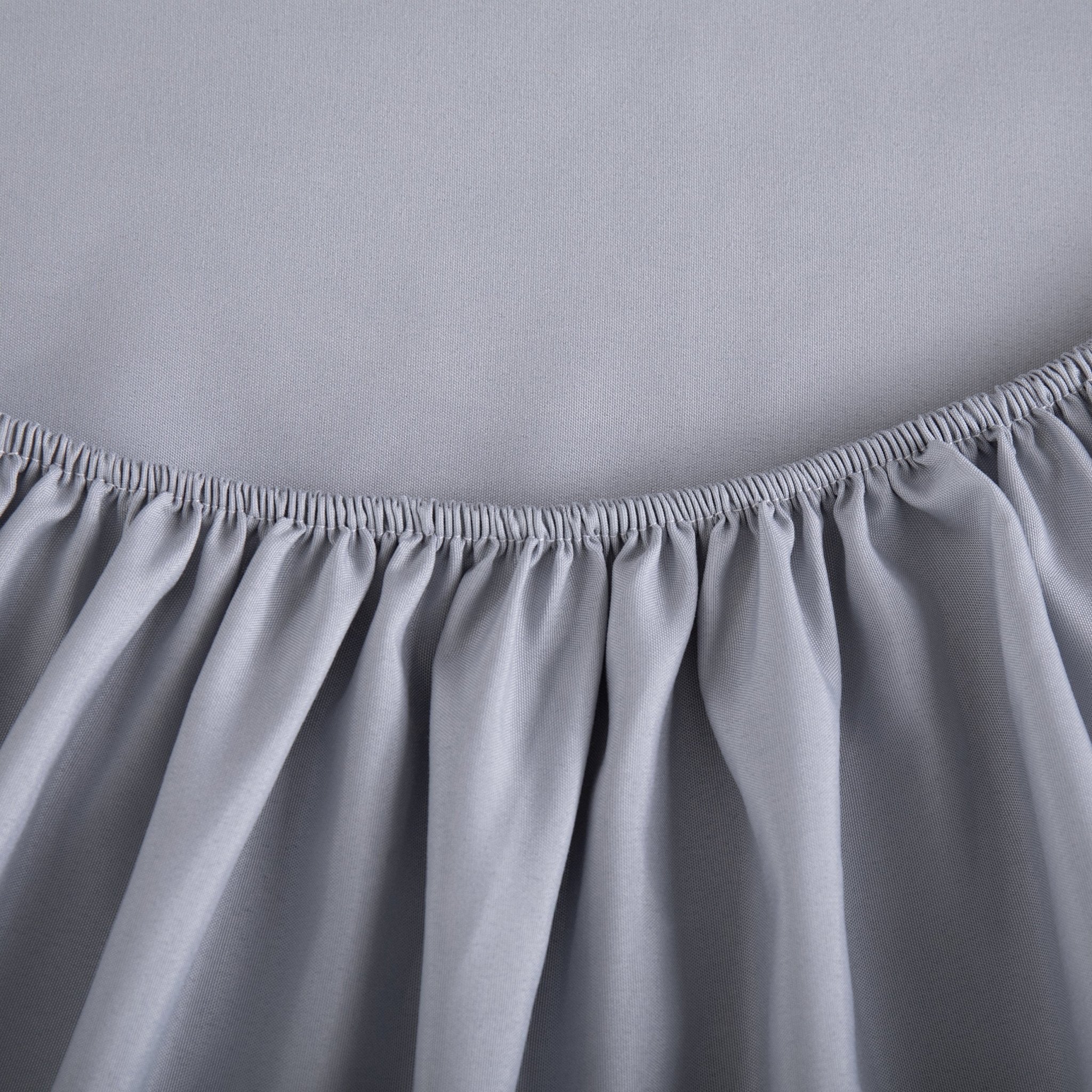 Imagen de sabana Juego de Sábanas Microfibra Liso - Gris Claro en color Cama 90 de Meishida