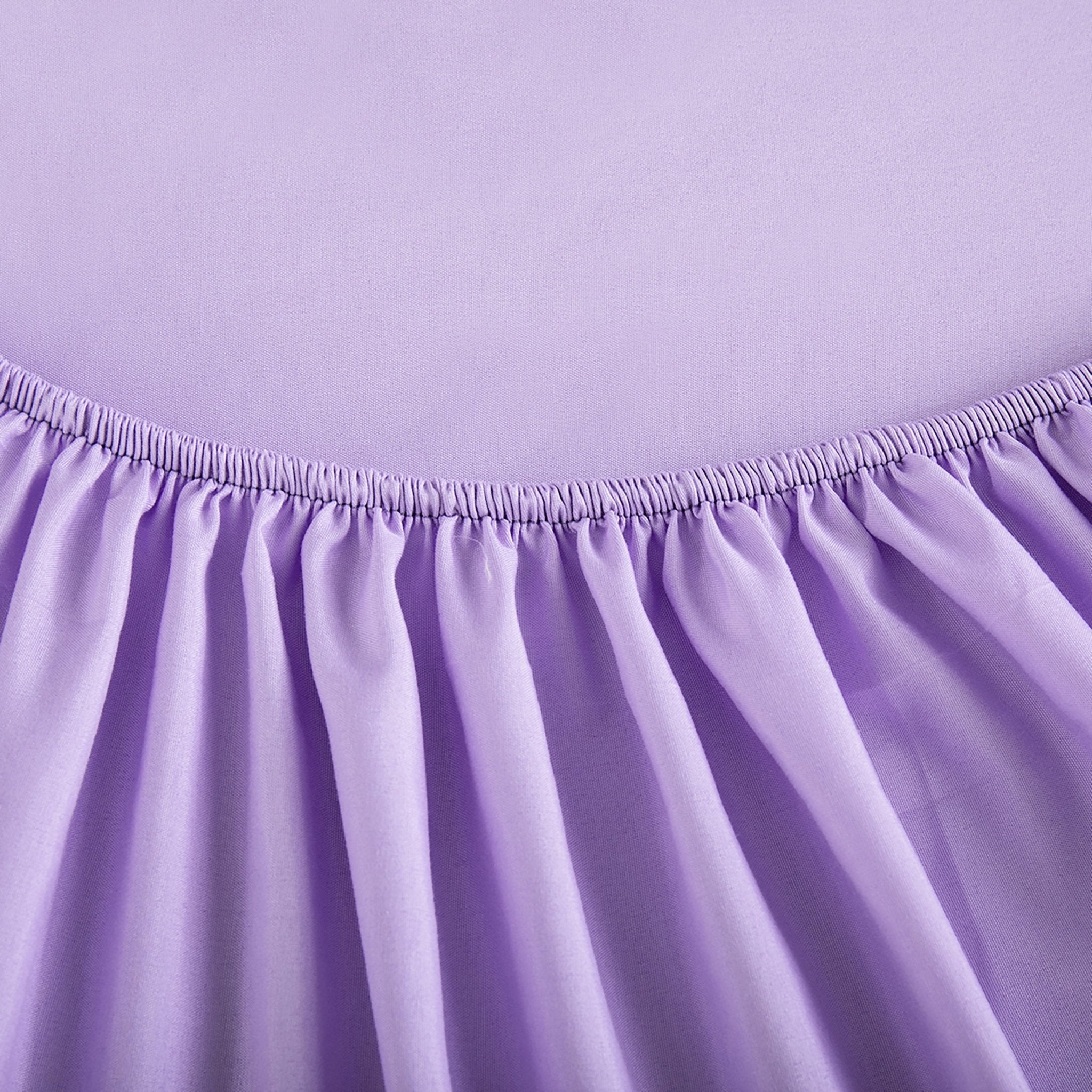 Imagen de sabana Juego de Sábanas Microfibra Liso - Lila en color Cama 90 de Meishida