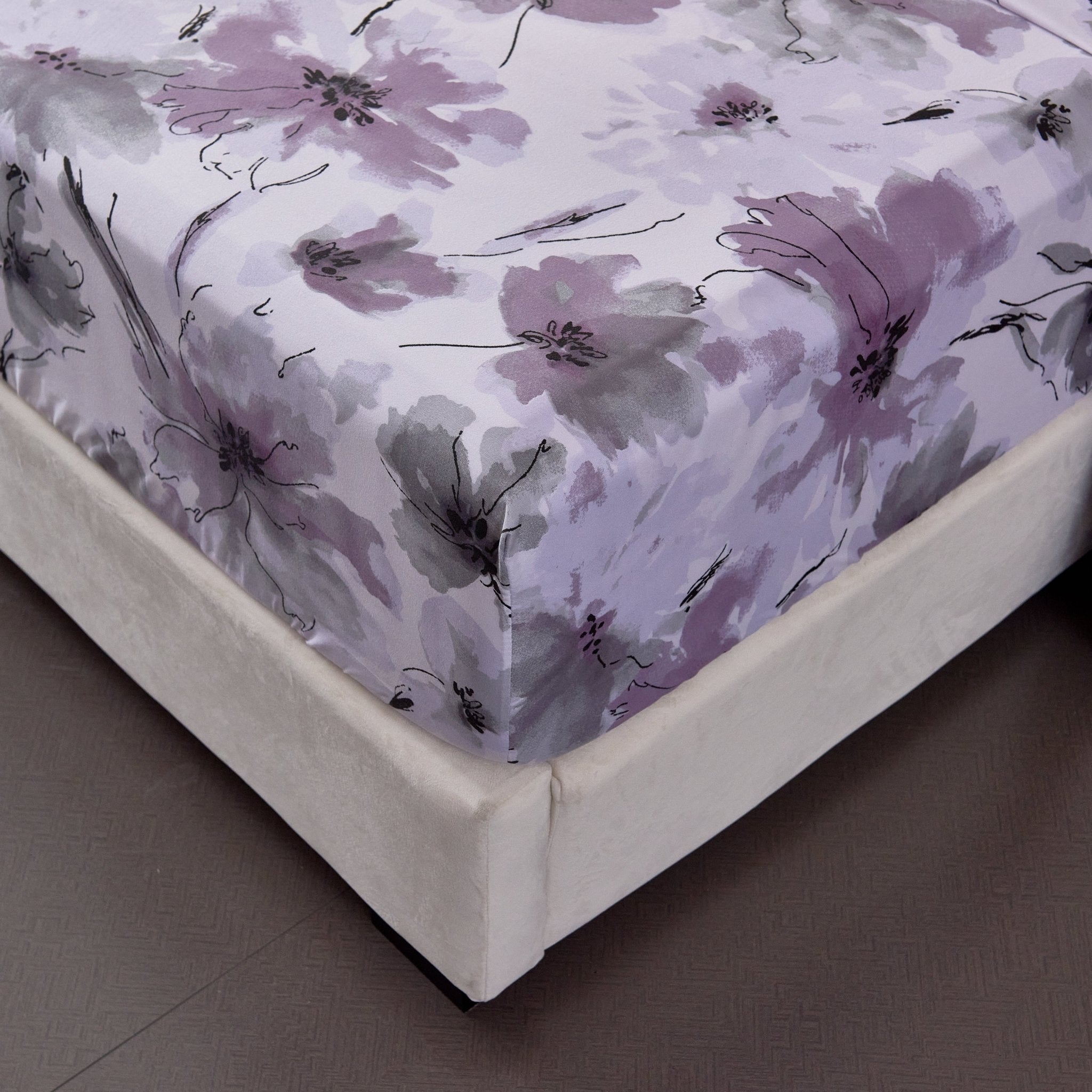 Imagen de Juego Sábanas Estampada para Cama 3 Piezas Sábana Bajera Ajustable, Encimera, Funda de Almohada 14 en color Cama 90 de Meishida