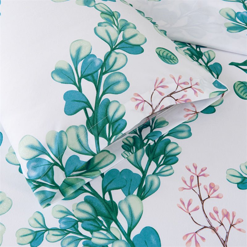 Imagen de Juego Sábanas Estampada para Cama 3 Piezas Sábana Bajera Ajustable, Encimera, Funda de Almohada 5 en color Cama 90 de Meishida