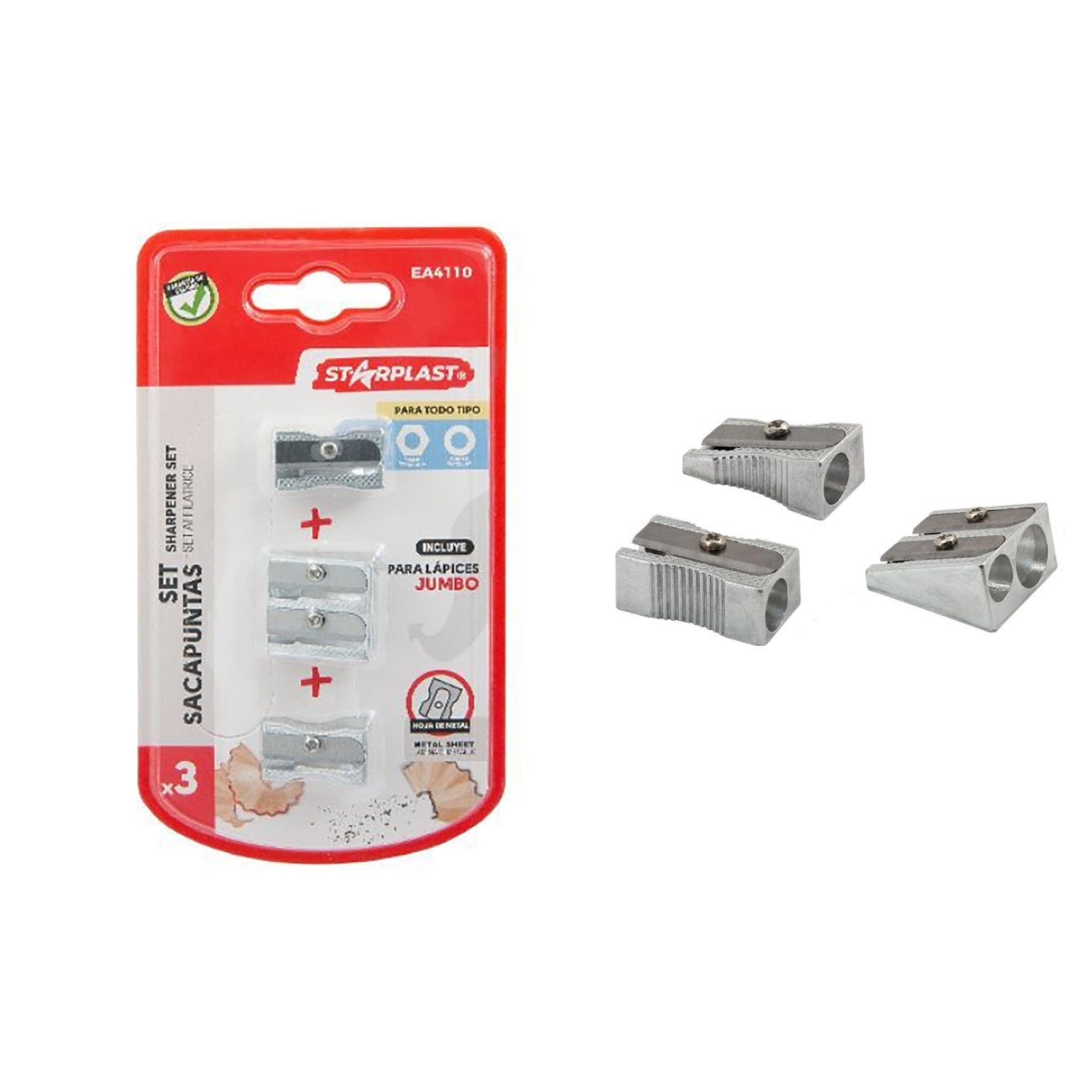 Imagen de Material escolar primaria infantil vuelta al cole en color Sacapuntas de Meishida