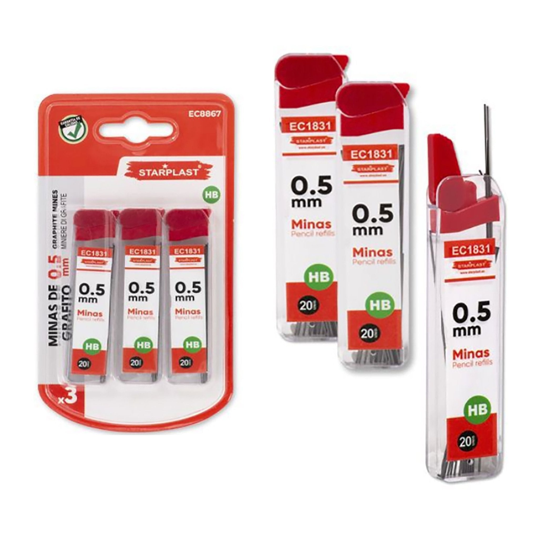 Imagen de Material escolar primaria infantil vuelta al cole en color Minas de grafito de Meishida