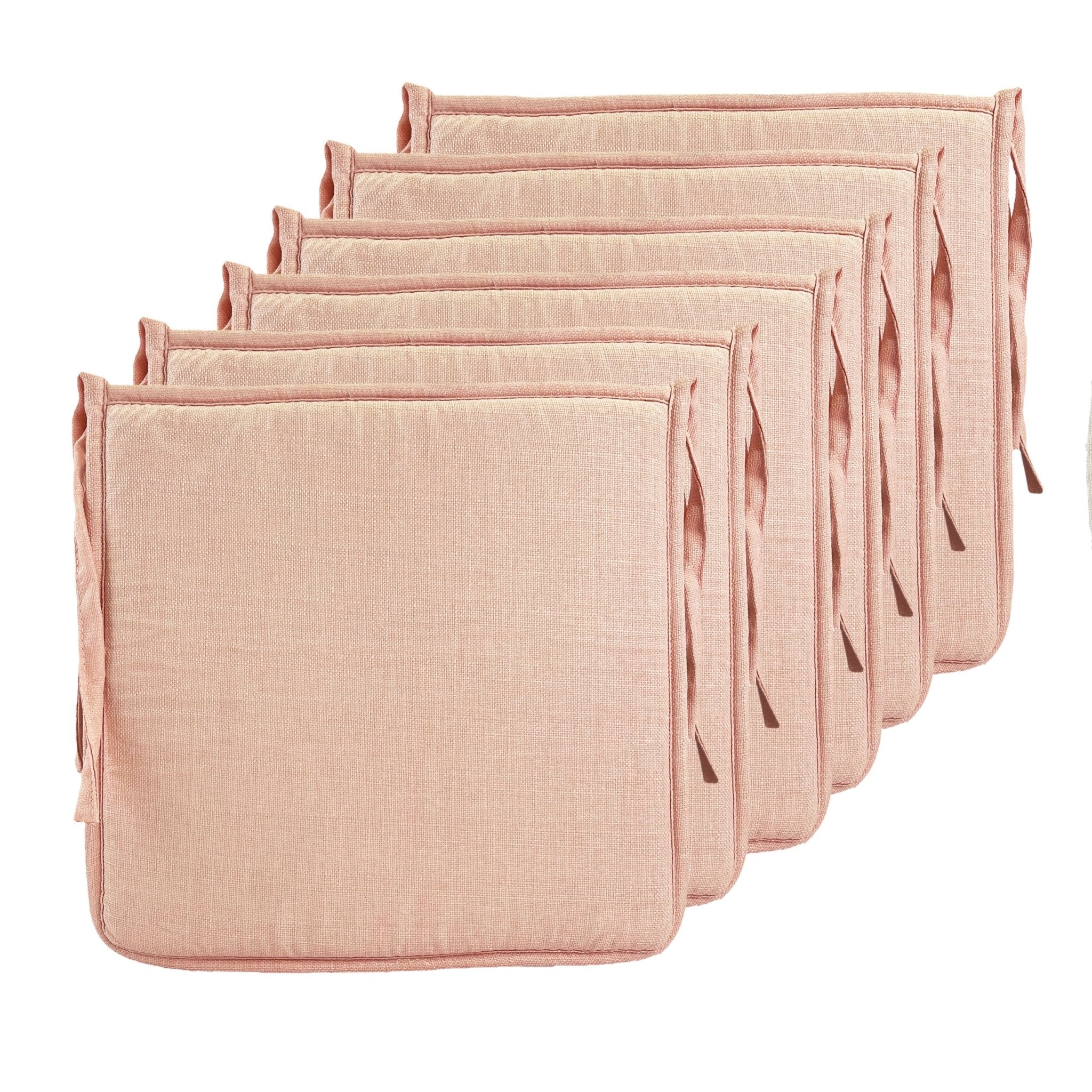 Imagen de Cojin para sillas Meishida Cojines Para Sillas Pack 6 en color Rosa de Meishida