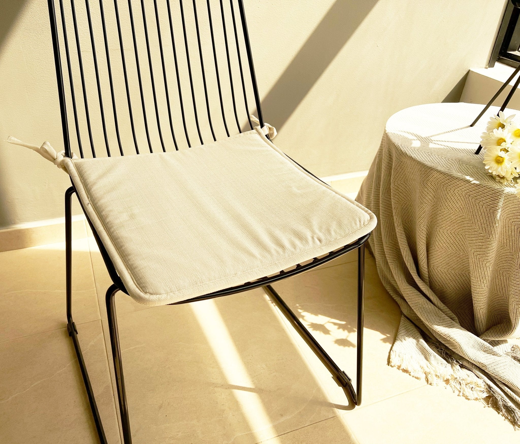 Imagen de Cojin para sillas Meishida Cojines Para Sillas Pack 6 en color Blanco de Meishida