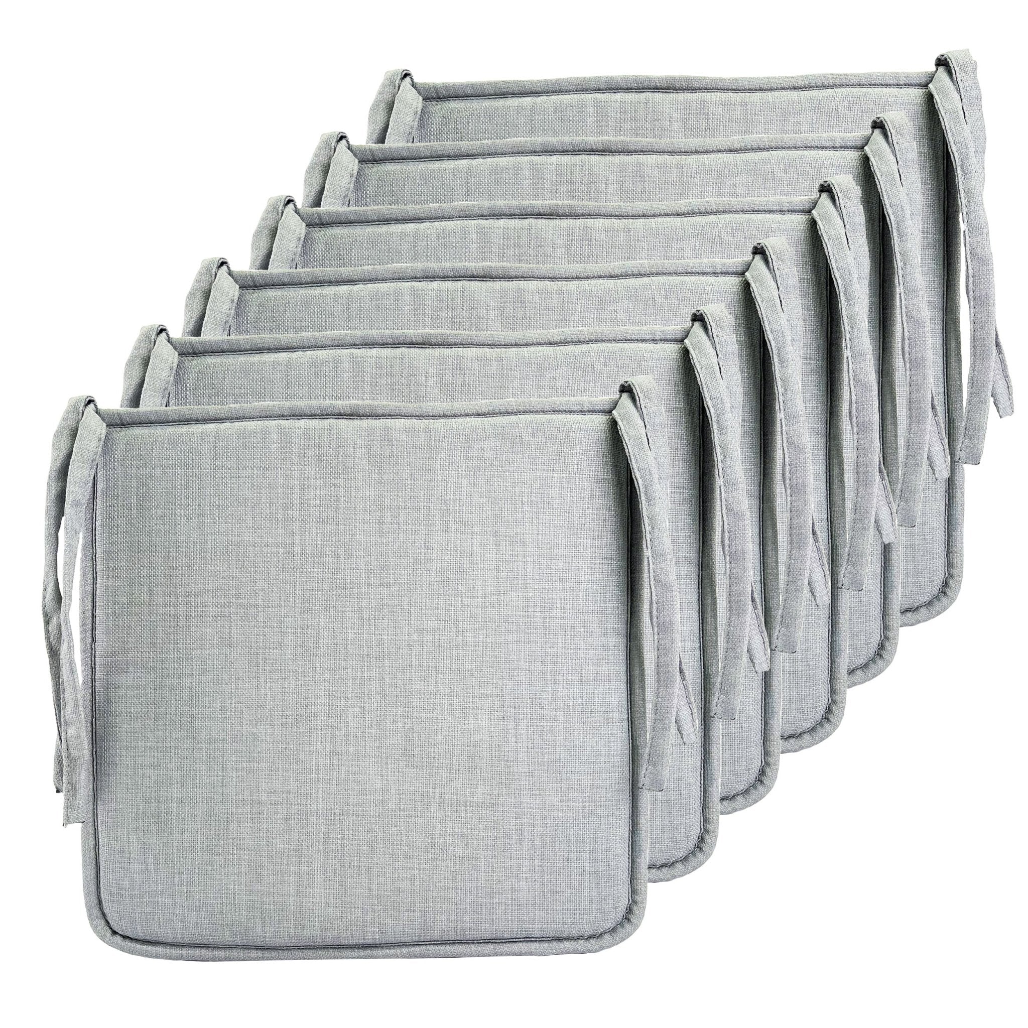 Imagen de Cojin para sillas Meishida Cojines Para Sillas Pack 6 en color Gris de Meishida