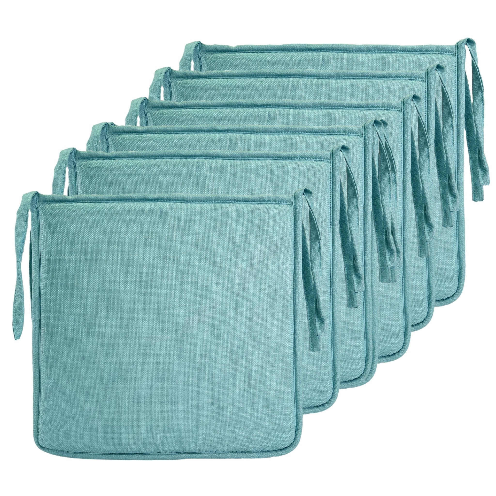 Imagen de Cojin para sillas Meishida Cojines Para Sillas Pack 6 en color Turquesa de Meishida