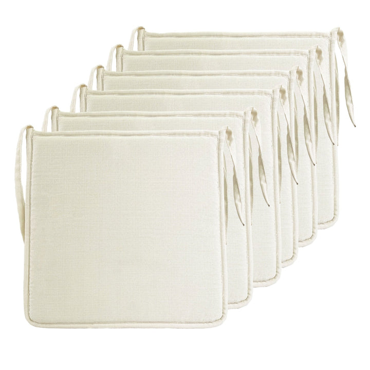 Imagen de Cojin para sillas Meishida Cojines Para Sillas Pack 6 en color Blanco de Meishida