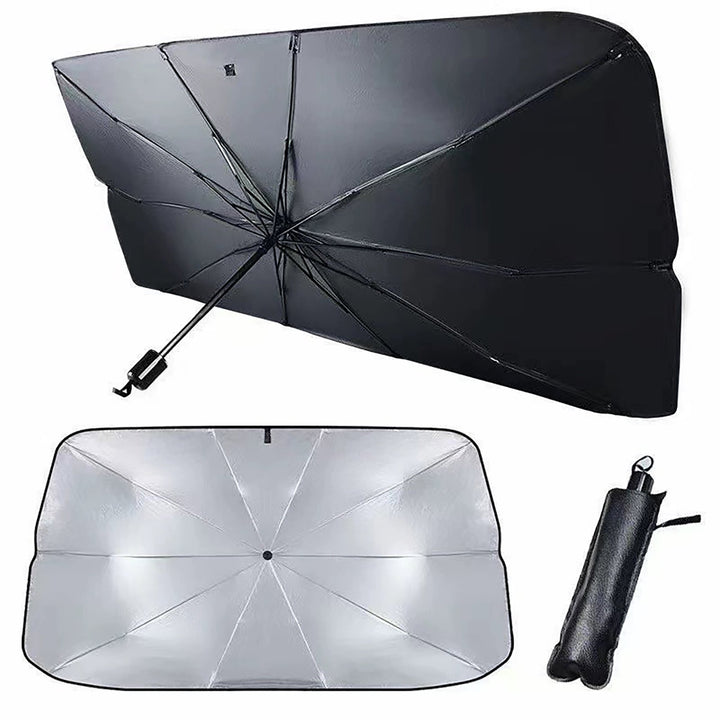 Imagen de Parasol Delantero para Auto Parabrisas, Sombrilla Interior para Auto SUV y Camión, Tamaño 130x75 cm en color de Meishida