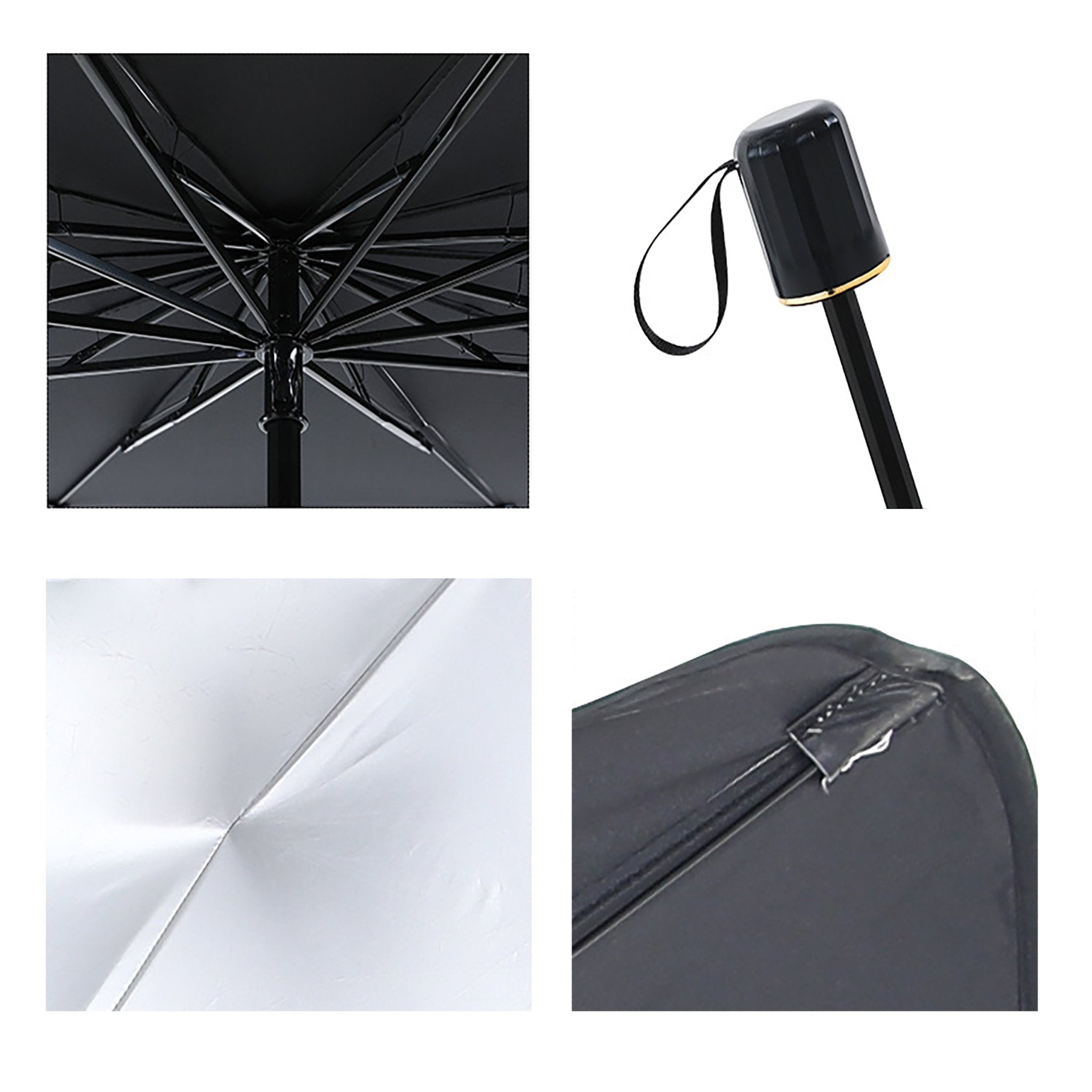 Imagen de Parasol Delantero para Auto Parabrisas, Sombrilla Interior para Auto SUV y Camión, Tamaño 130x75 cm en color de Meishida