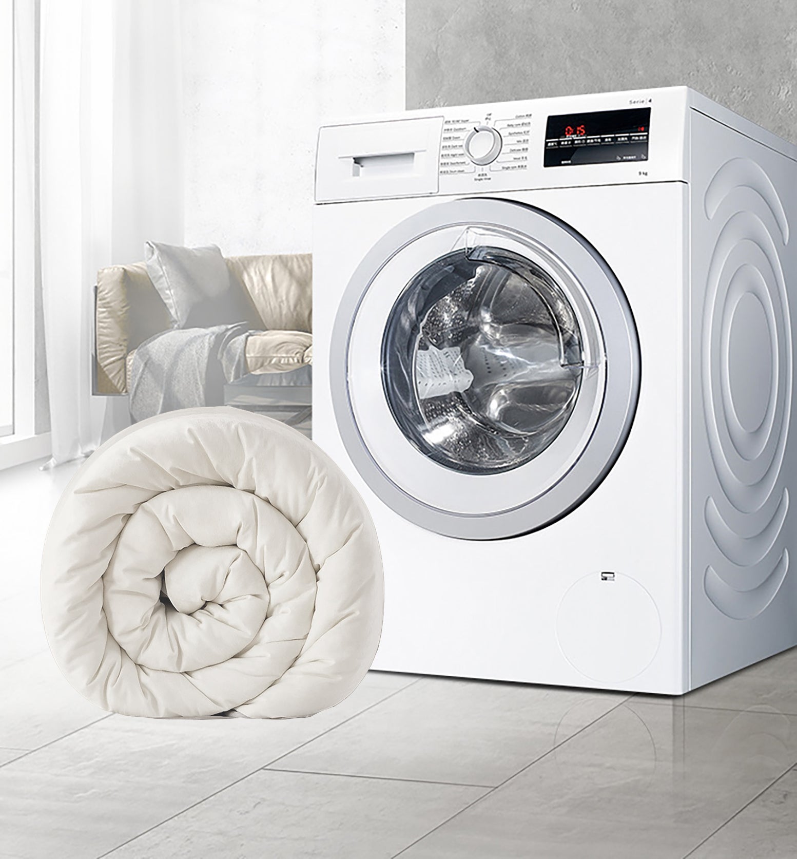 Imagen de Relleno Nórdico Relleno Nórdico de Fibra Hueca, Edredón 400gr/m² para Otoño Invierno en color 160X220 cm de Meishida