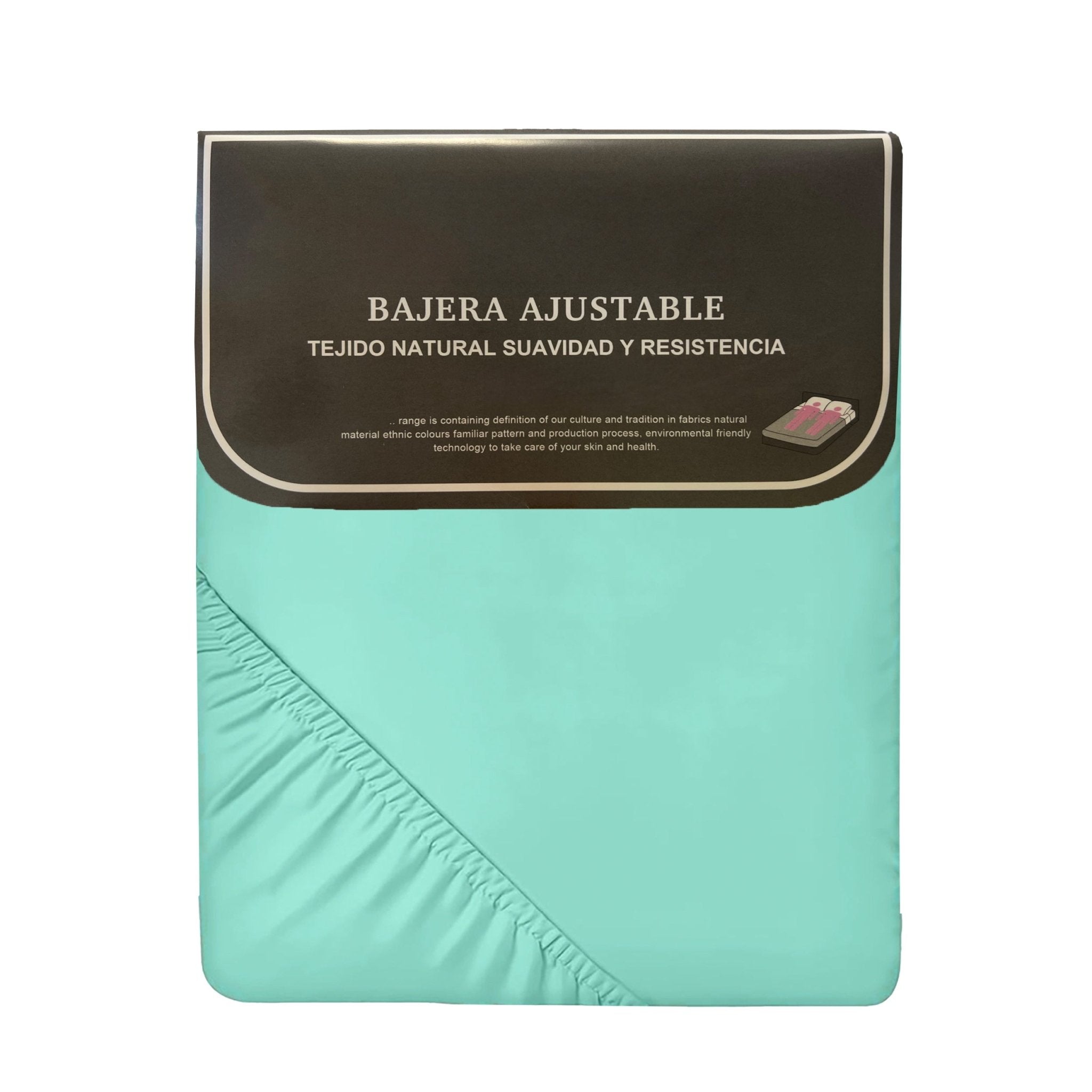 Imagen de sabana Sábana Bajera Ajustable Microfibra Liso en color Verde de Meishida