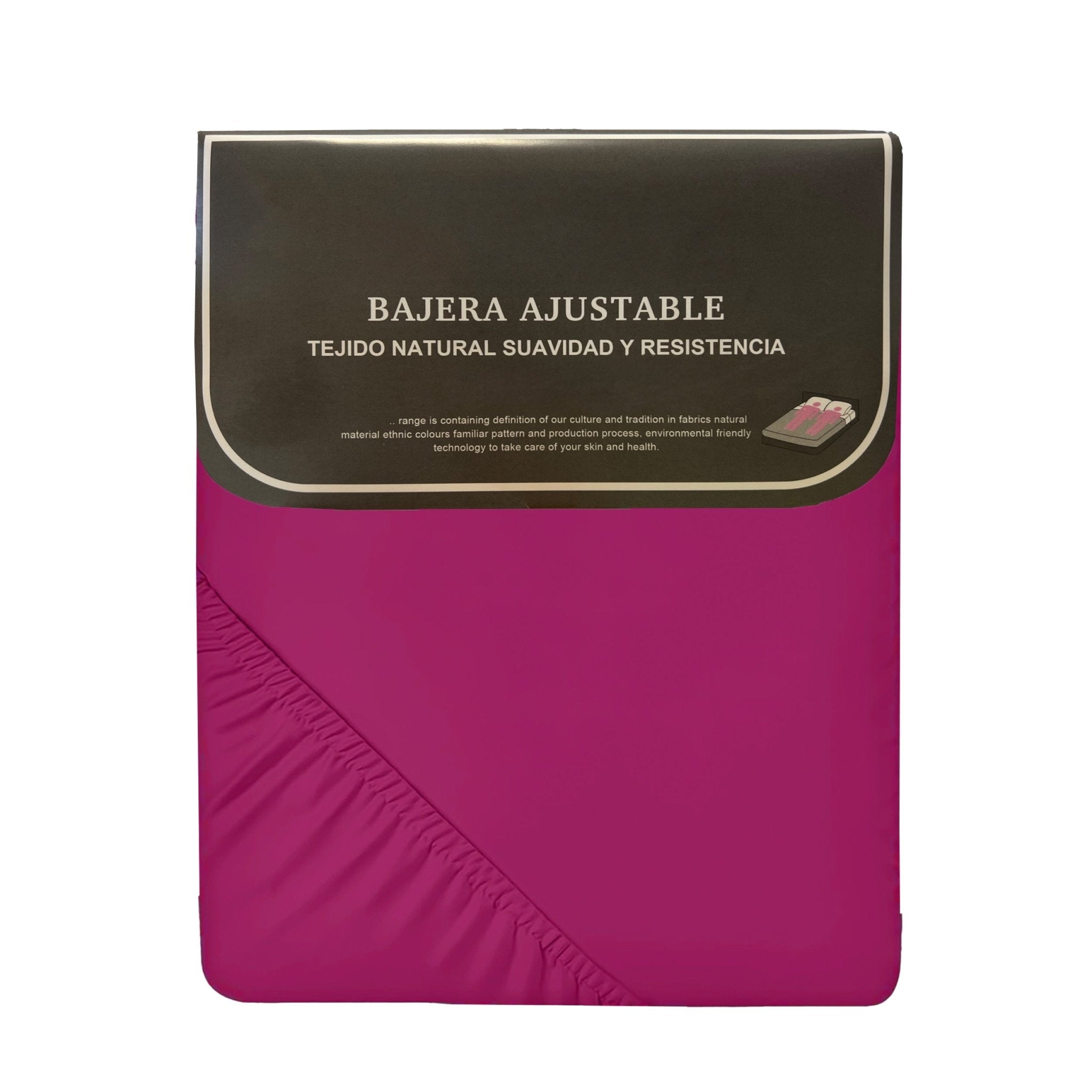 Imagen de sabana Sábana Bajera Ajustable Microfibra Liso en color Fucsia de Meishida