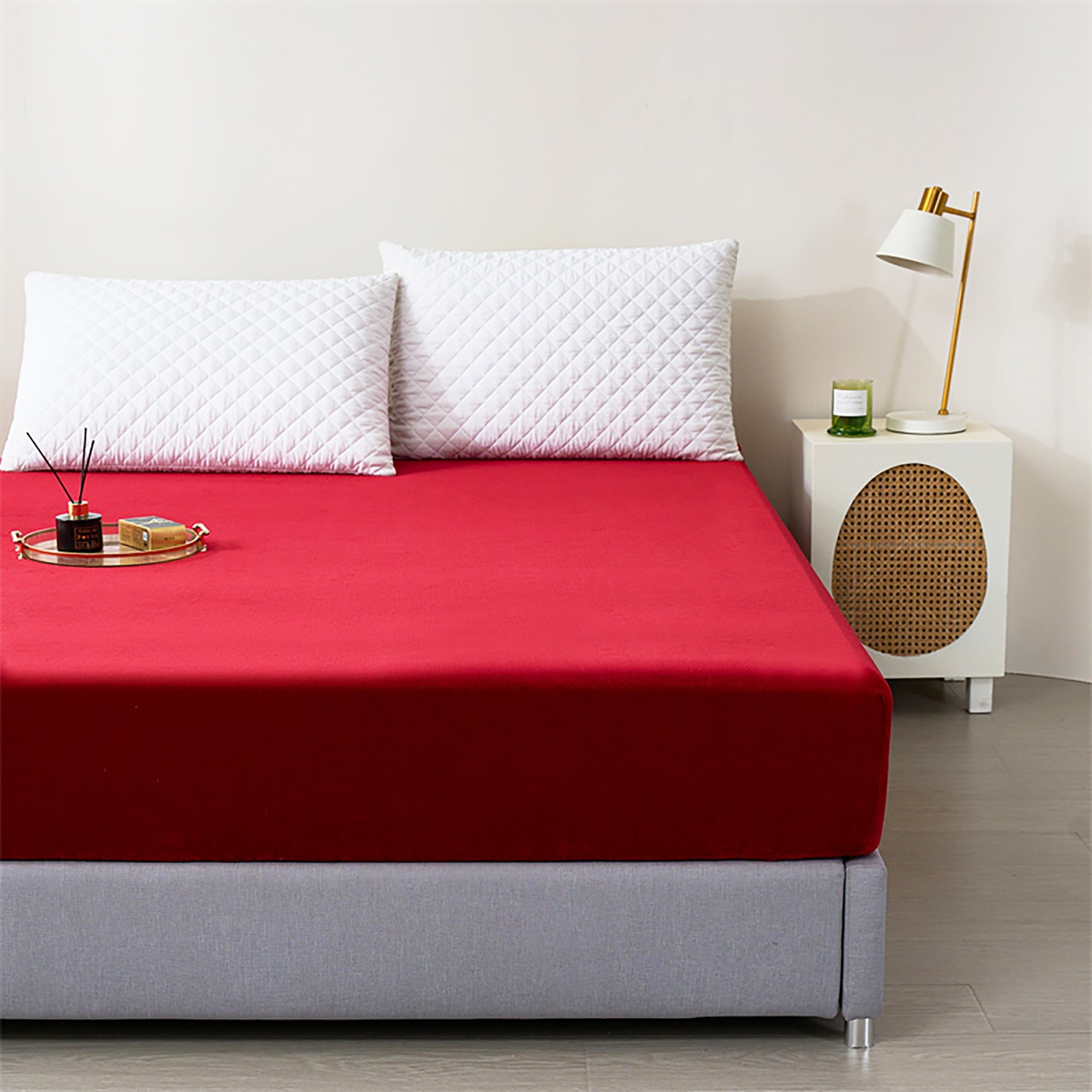 Imagen de sabana Sábana Bajera Coralina en color Verde Azulado de Meishida