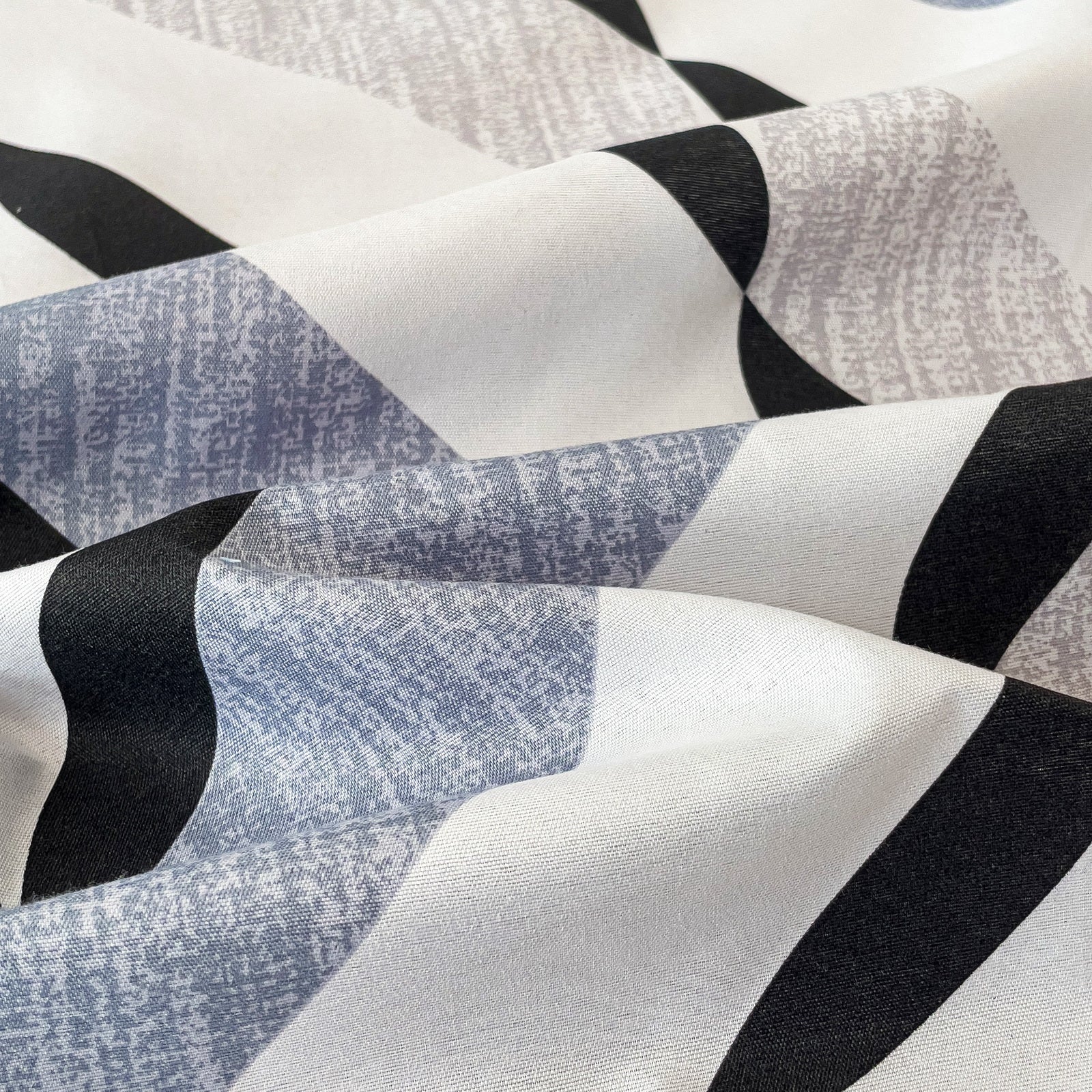 Imagen de Juego de sábanas Sábanas 4 piezas modernas Estampado geométrico en color Cama 90 de Meishida