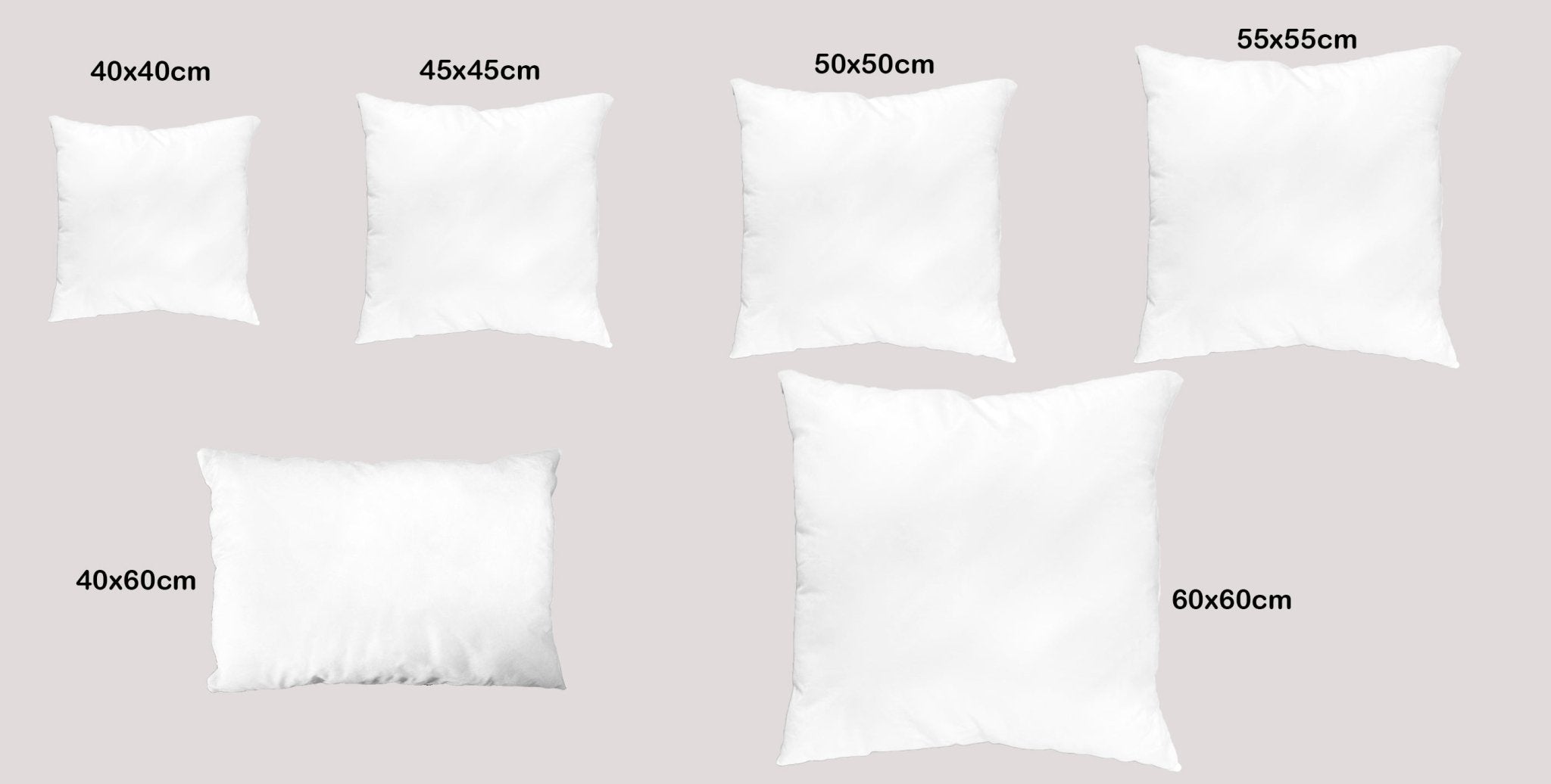 Imagen de Relleno para cojines Cojín Relleno (Pack de 2) en color 40x60cm de Meishida