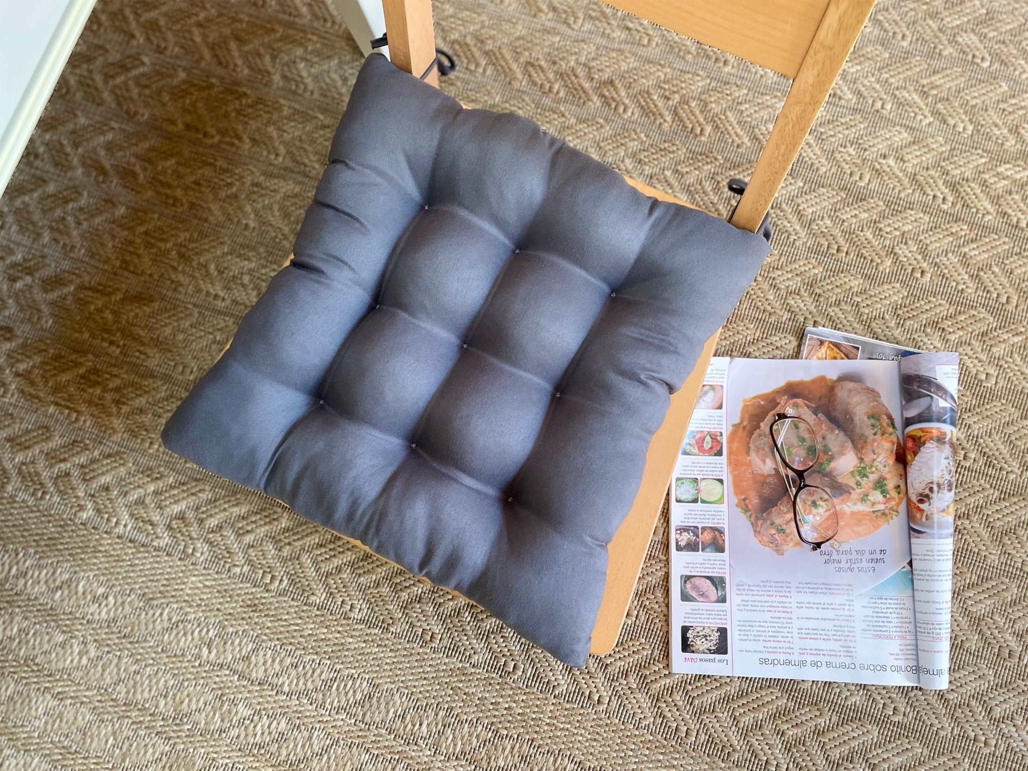 Imagen de Cojín para sillas Cojín silla Pack de 6 en color 40x40x7cm de Meishida