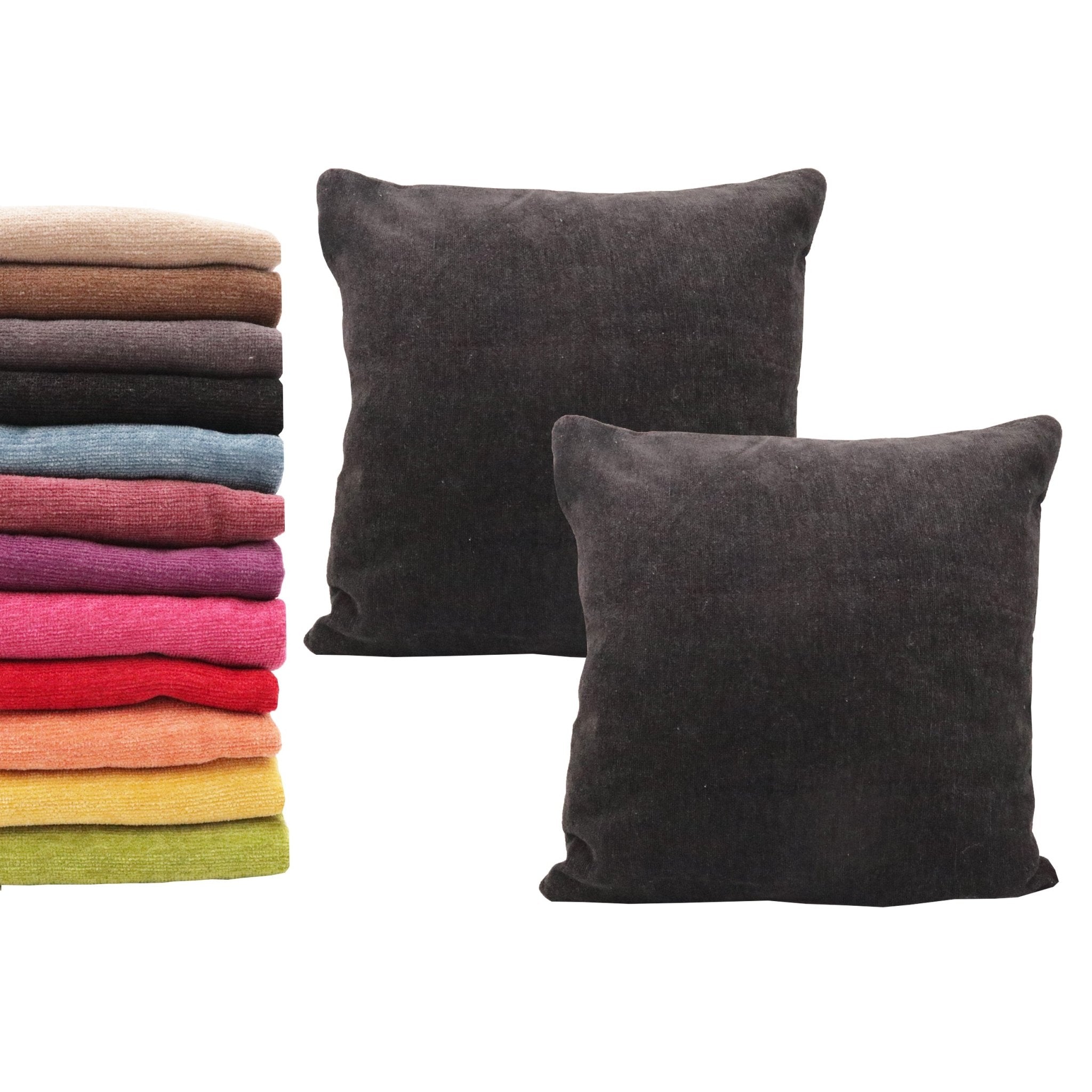 Imagen de Casa y jardín Funda para cojín Chenilla cuadricular (Pack 2) en color 45x45 de Meishida