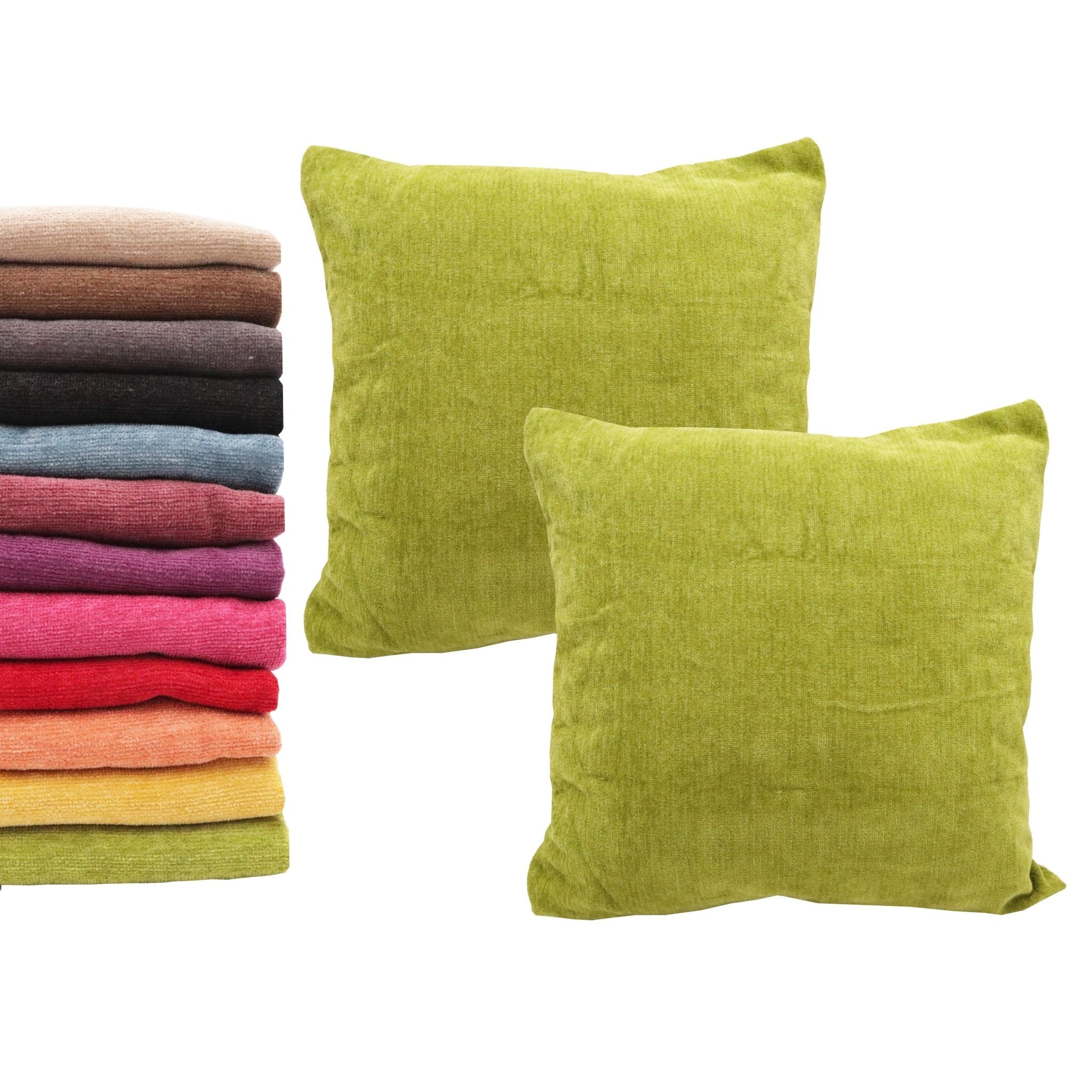 Imagen de Casa y jardín Funda para cojín Chenilla cuadricular (Pack 2) en color 45x45 de Meishida