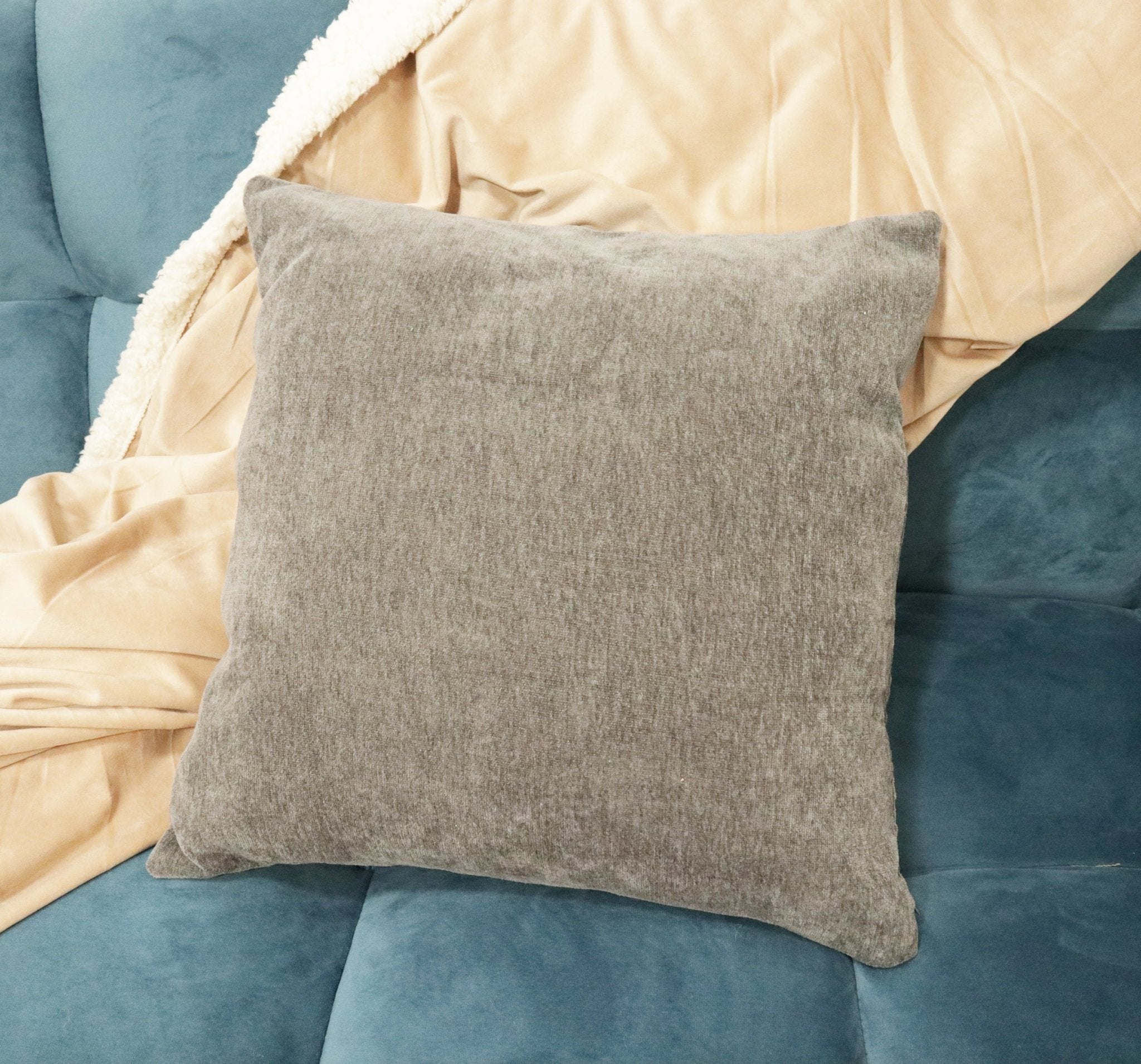 Imagen de Casa y jardín Funda para cojín Chenilla cuadricular (Pack 2) en color 45x45 de Meishida