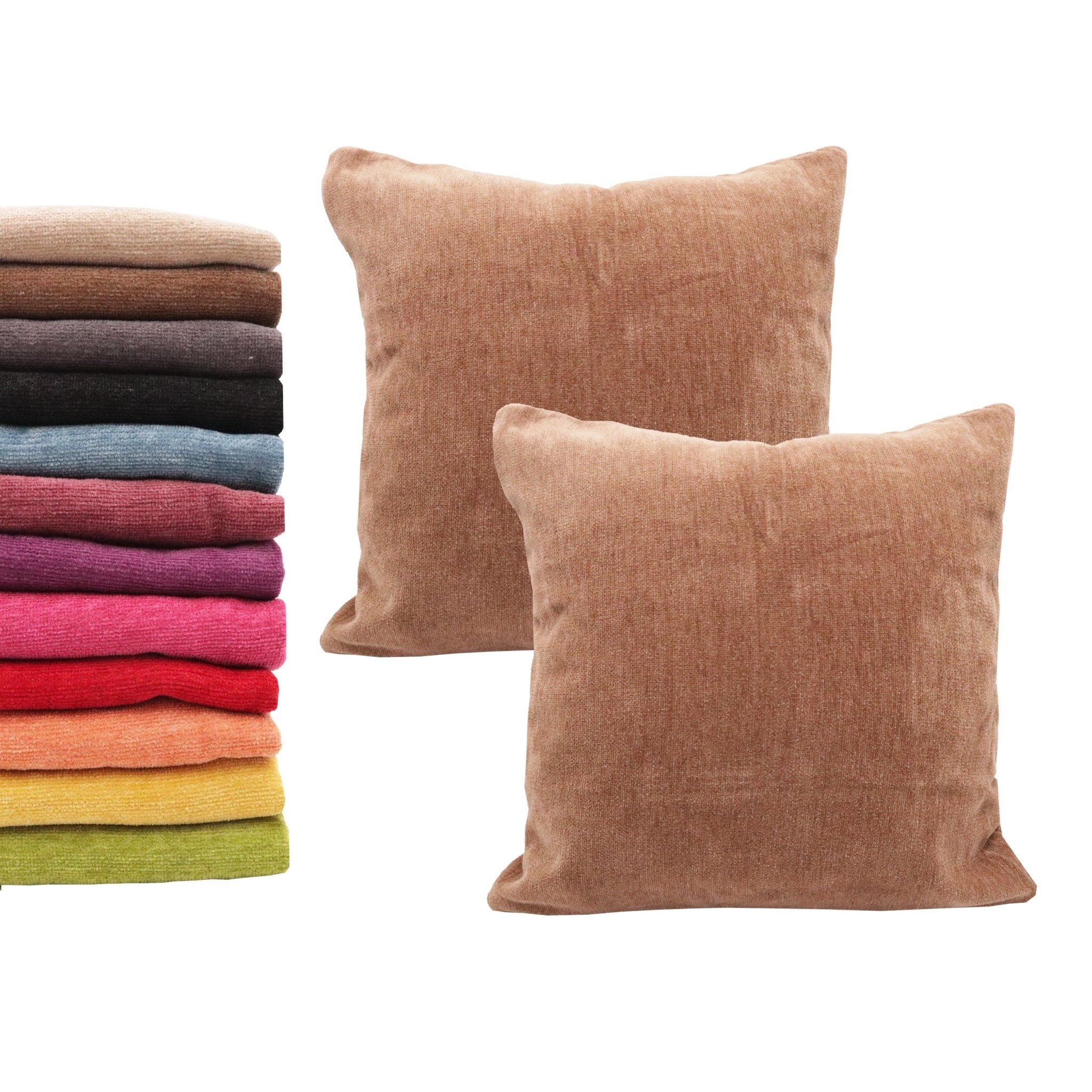 Imagen de Casa y jardín Funda para cojín Chenilla cuadricular (Pack 2) en color 45x45 de Meishida