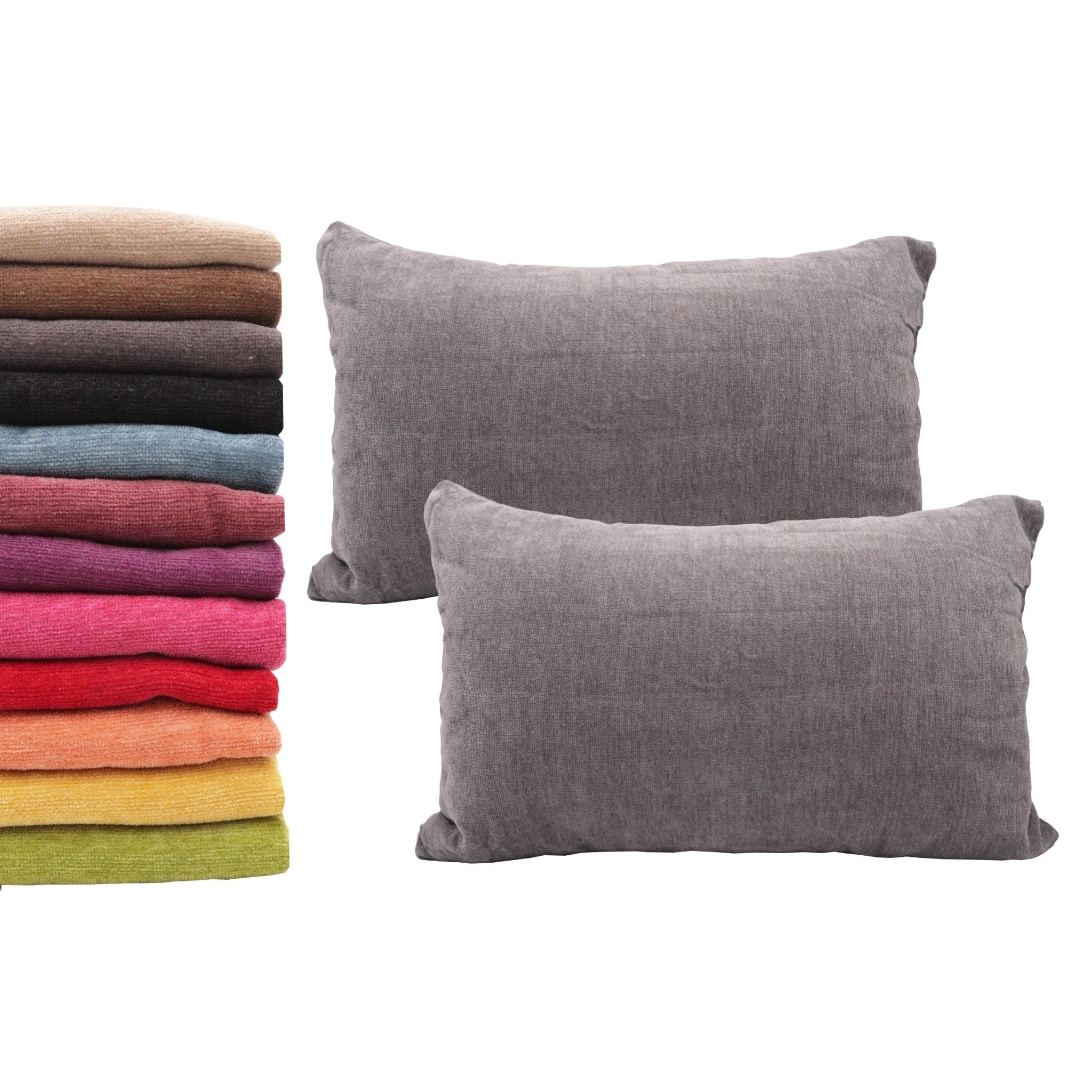 Imagen de Decoración Funda para cojín Chenilla rectangular (Pack 2) en color 40x60 de Meishida