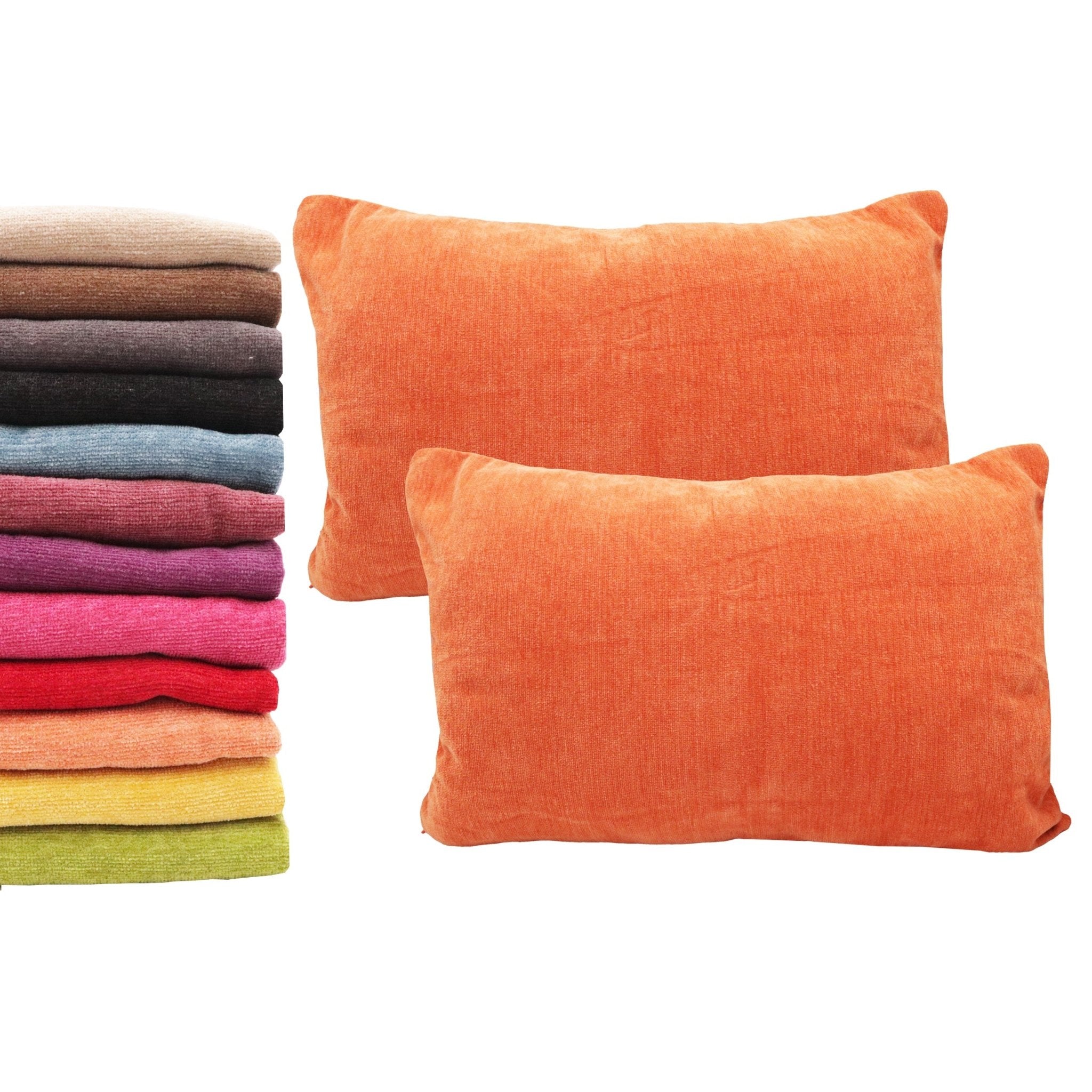 Imagen de Decoración Funda para cojín Chenilla rectangular (Pack 2) en color 40x60 de Meishida