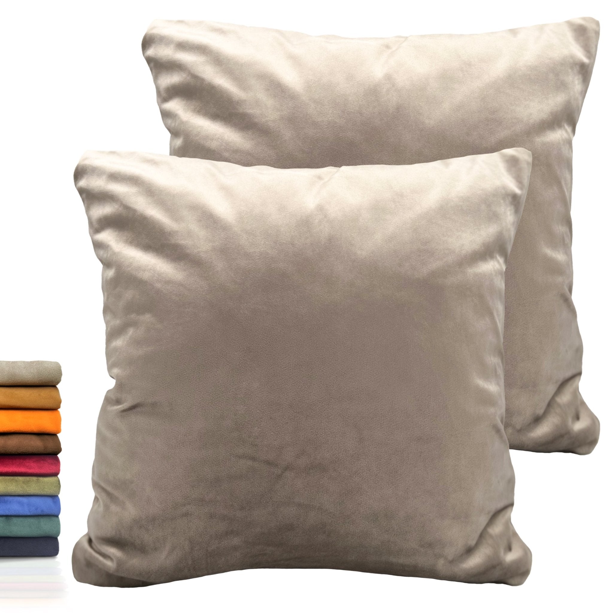 Imagen de Decoración Funda para cojín cuadricular Terciopelo (Pack 2) en color 45x45 de Meishida