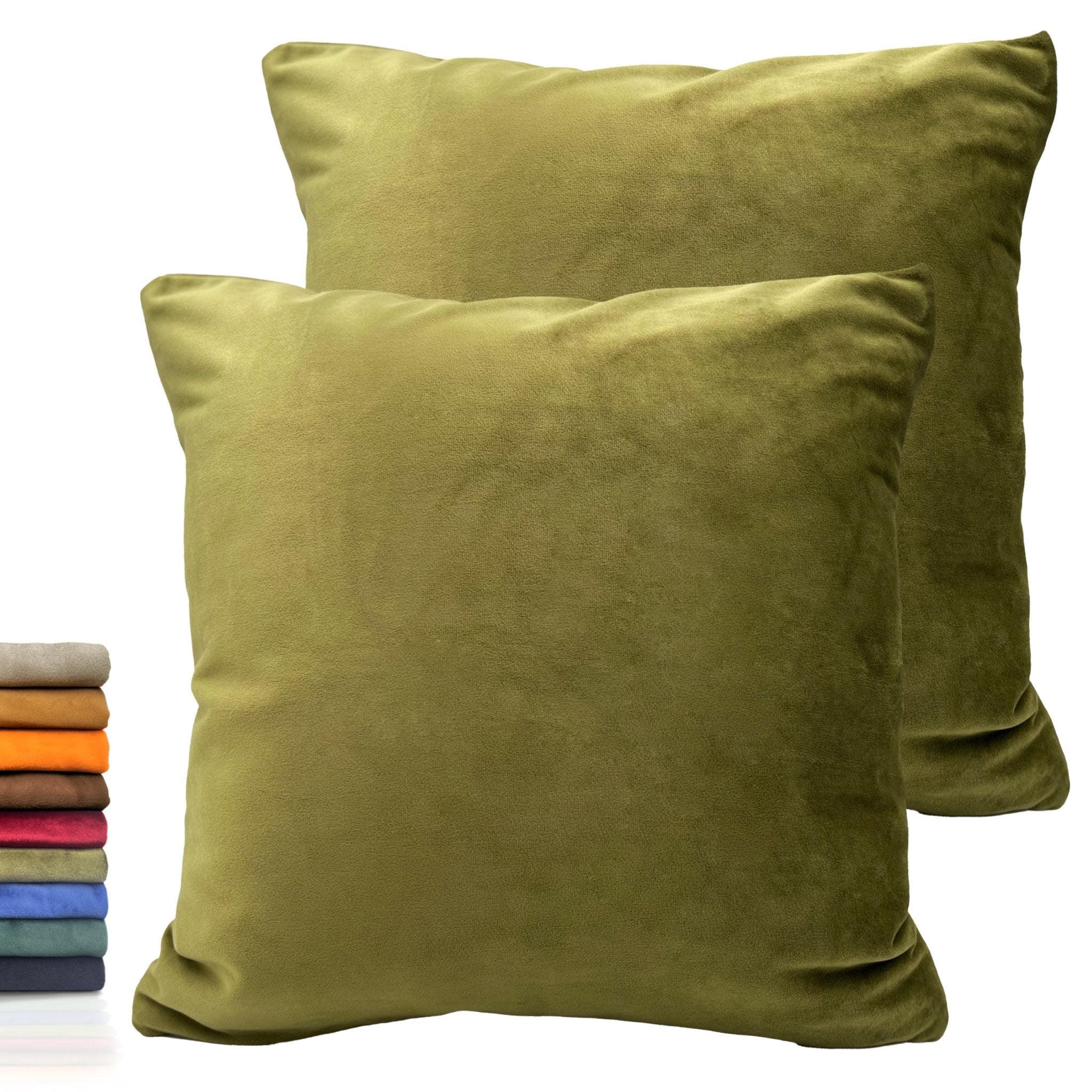 Imagen de Decoración Funda para cojín cuadricular Terciopelo (Pack 2) en color 45x45 de Meishida